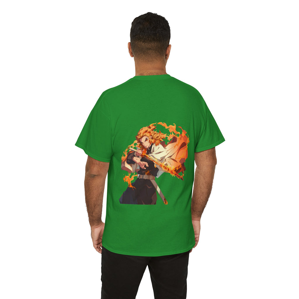 Anime T-Shirt "Rengoku Flame Hashira" PlusVibe (Έως 5XL)