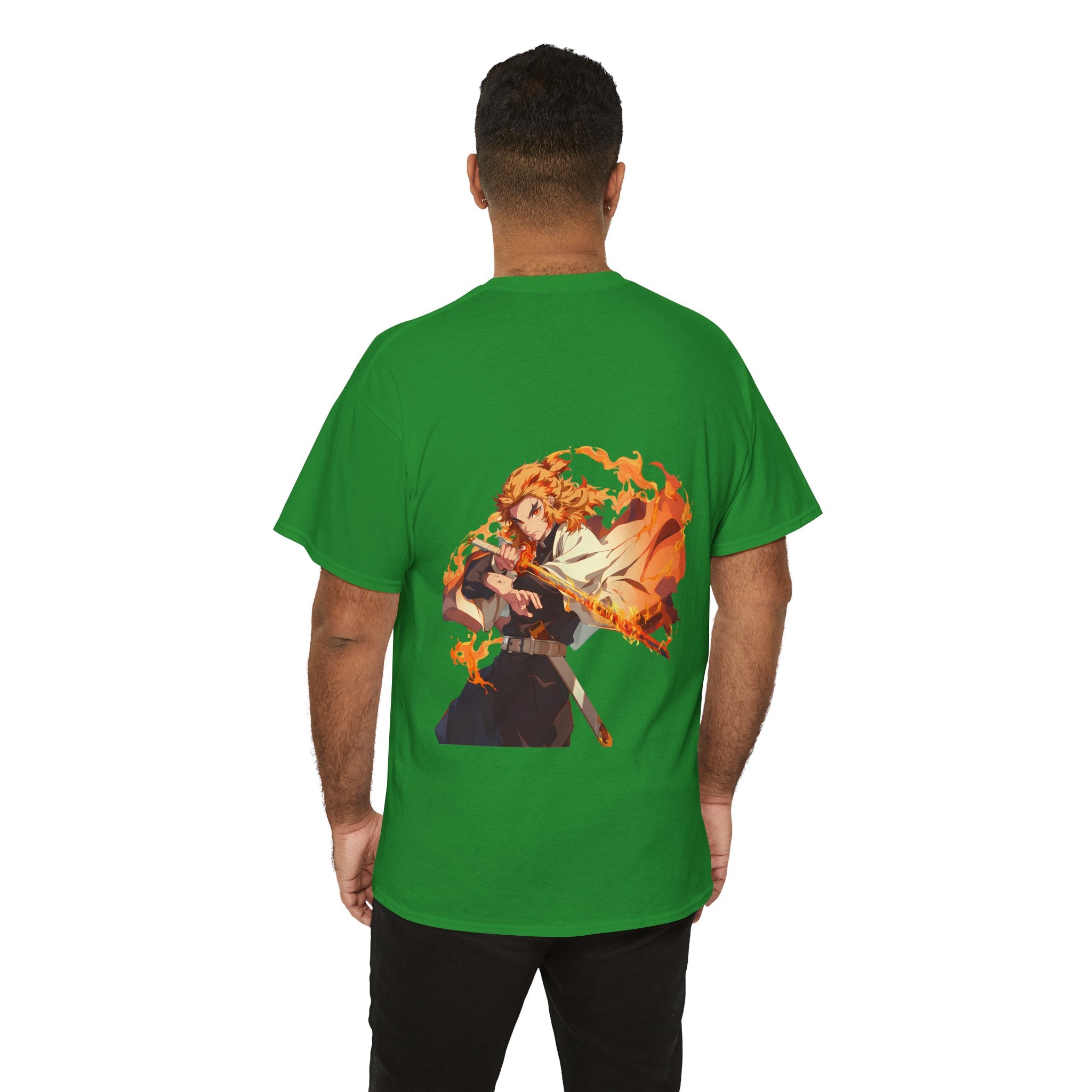 Anime T-Shirt "Rengoku Flame Hashira" PlusVibe (Έως 5XL)