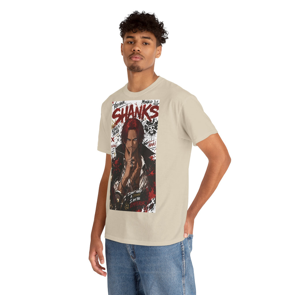 Anime T-Shirt "Red-Haired Shanks Streetwear" PlusVibe (Έως 5XL)