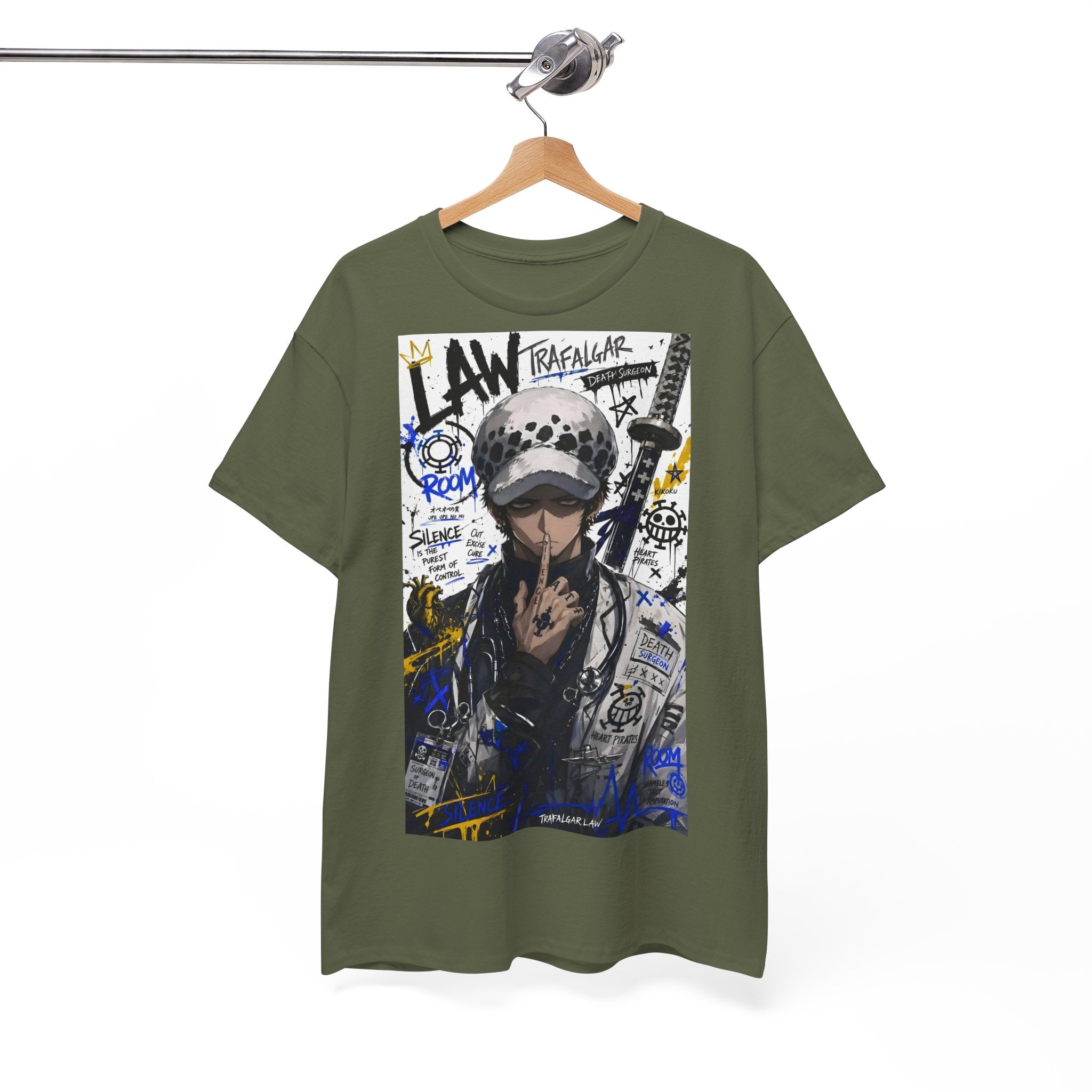 Anime T-Shirt "Trafalgar Law Streetwear" PlusVibe (Έως 5XL)