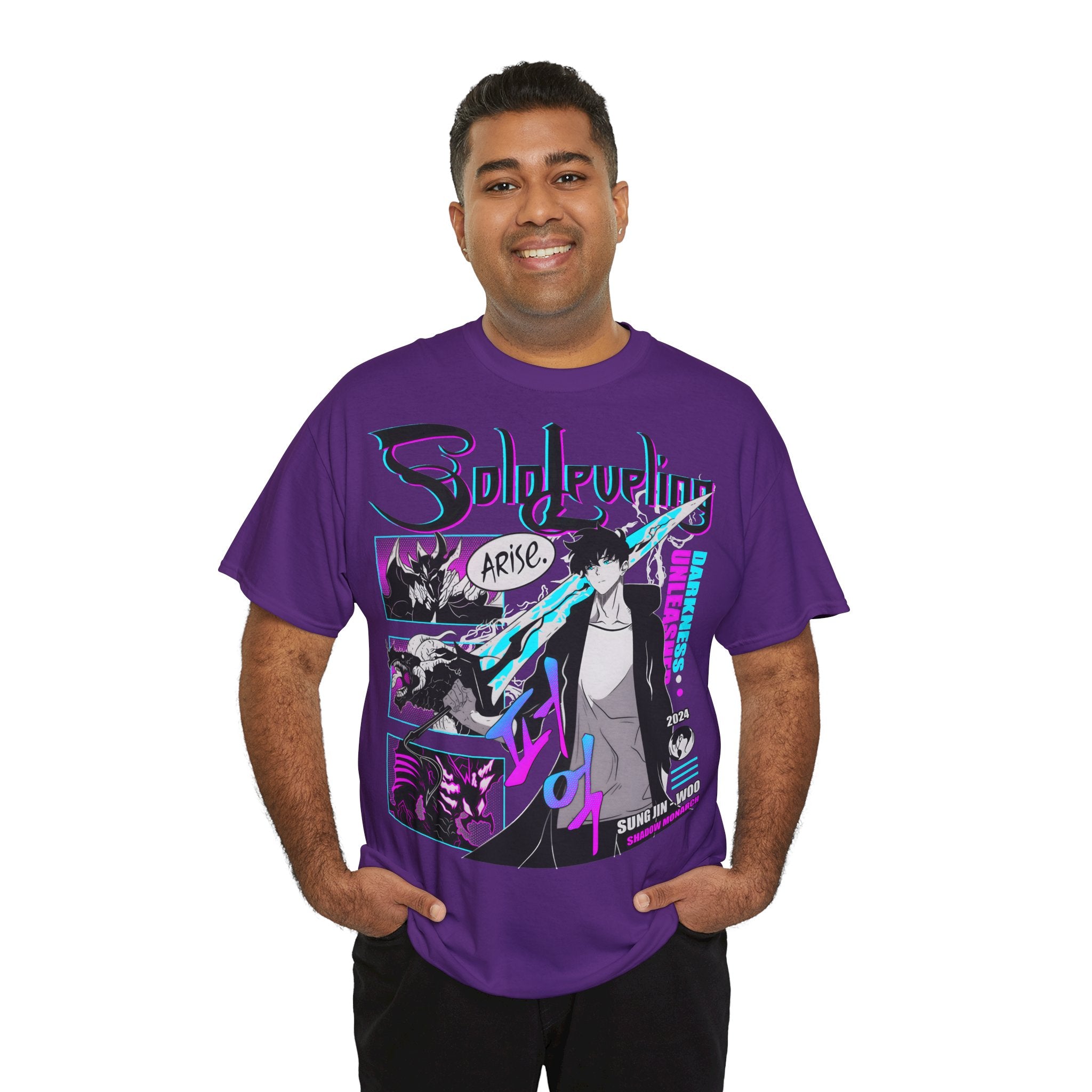 T-Shirt "Sung Jin-Woo Shadow Monarch" PlusVibe (Έως 5XL)