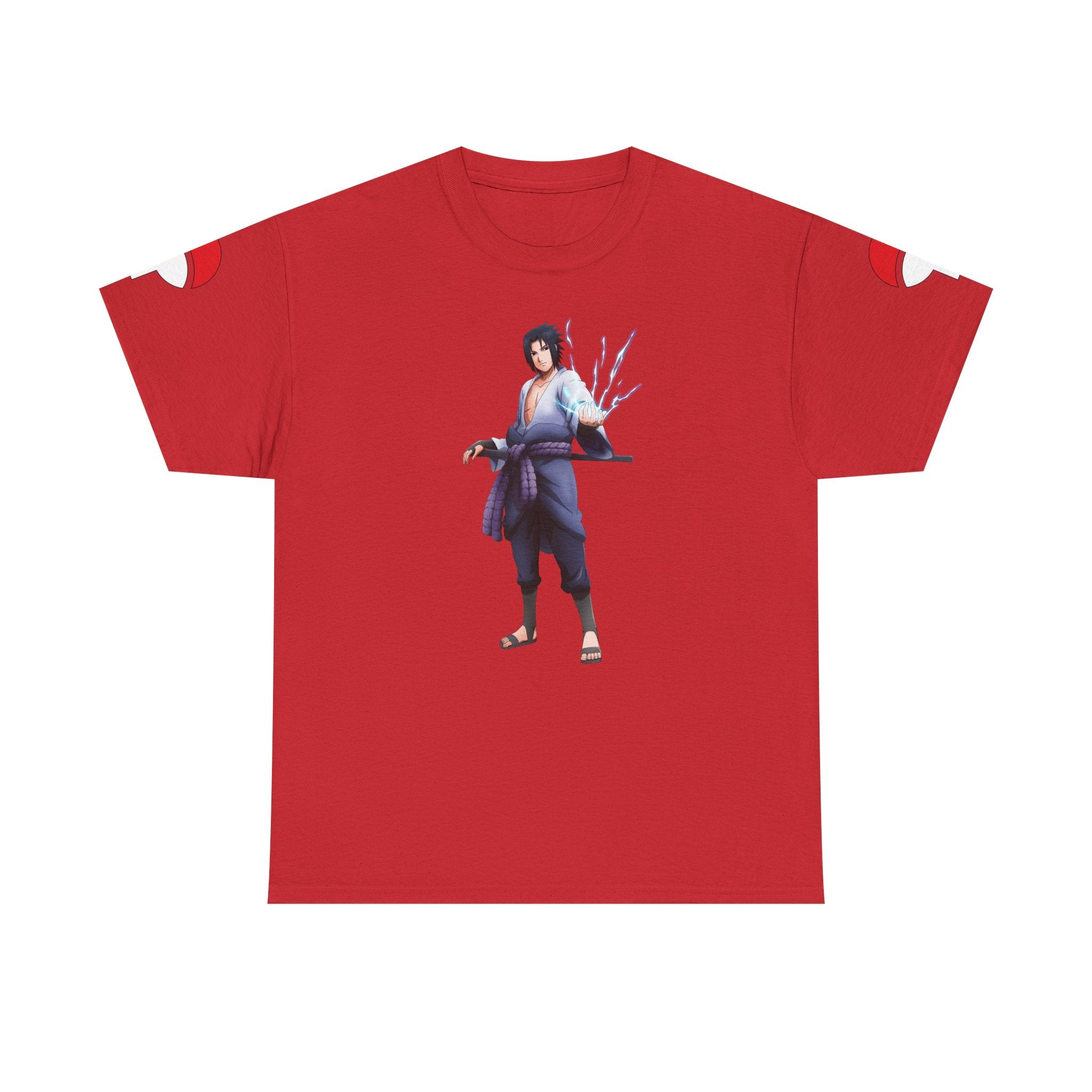 Graphic Anime Μπλούζα Sasuke – Premium Uchiha Clan Logo Tee