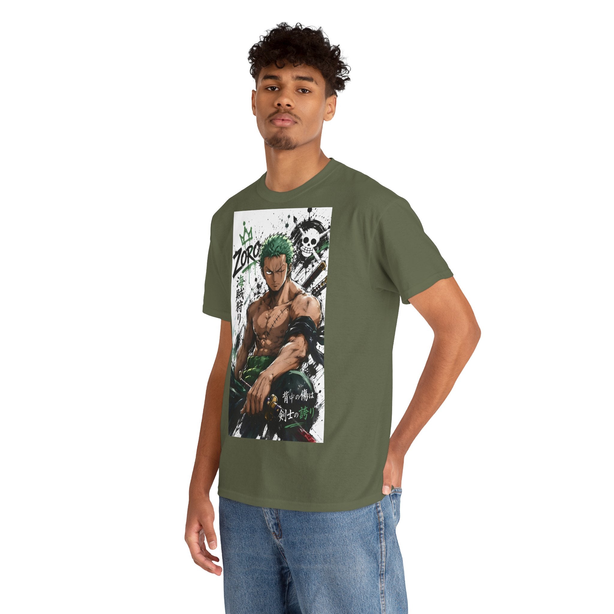 Anime T-Shirt "Roronoa Zoro Streetwear" PlusVibe (Έως 5XL)