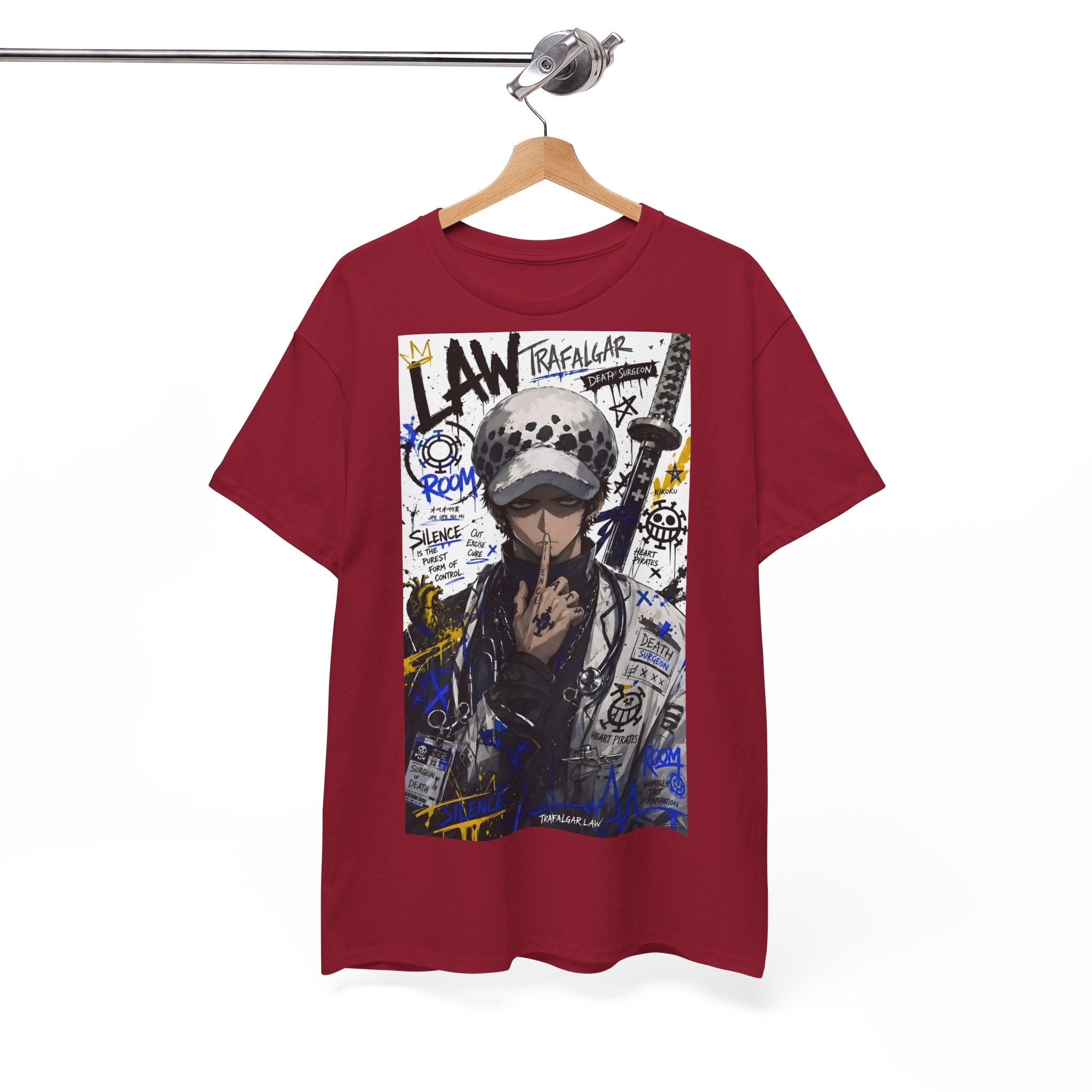 Anime T-Shirt "Trafalgar Law Streetwear" PlusVibe (Έως 5XL)