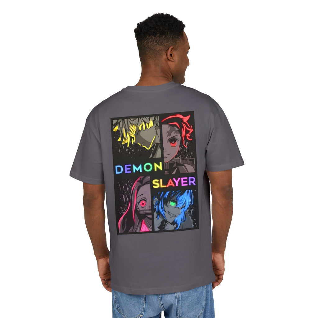 Ultra Heavy 300g T-Shirt "Demon Slayer Neon Quadrant" PlusVibe (Έως 5XL)