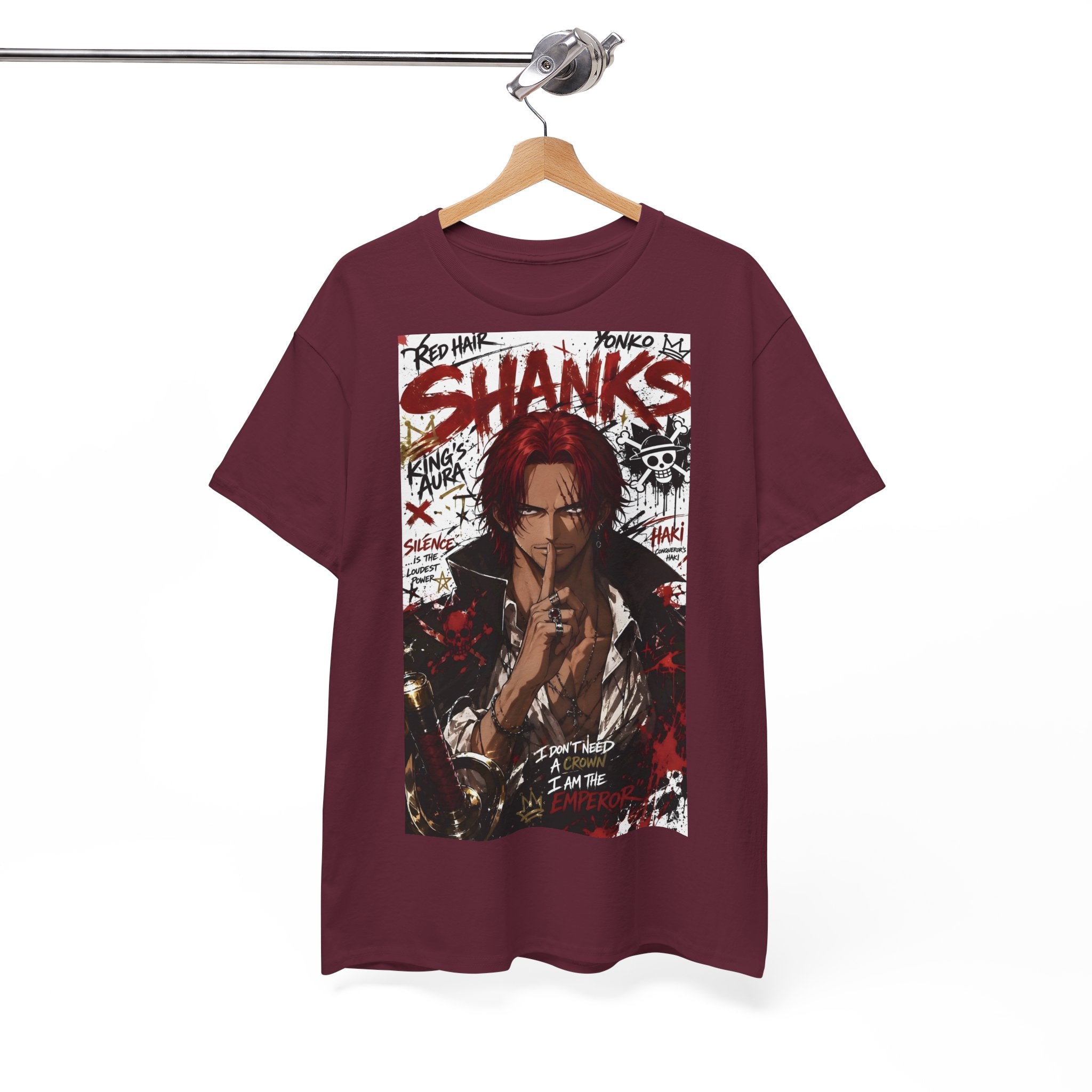 Anime T-Shirt "Red-Haired Shanks Streetwear" PlusVibe (Έως 5XL)