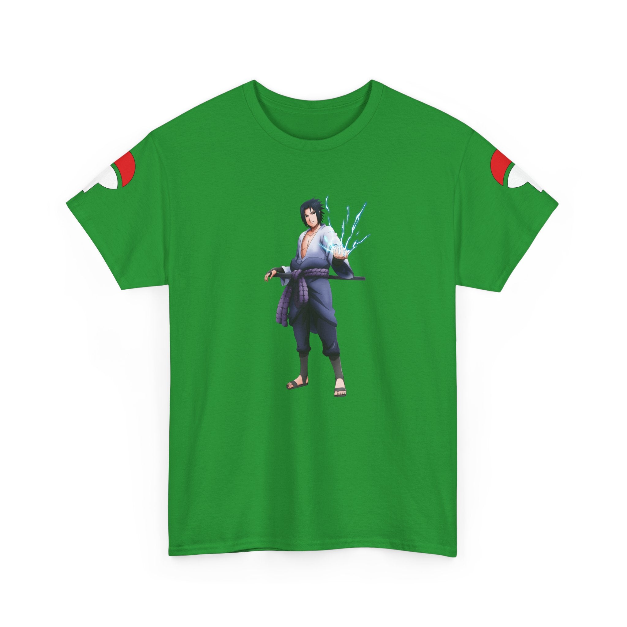 Graphic Anime Μπλούζα Sasuke – Premium Uchiha Clan Logo Tee