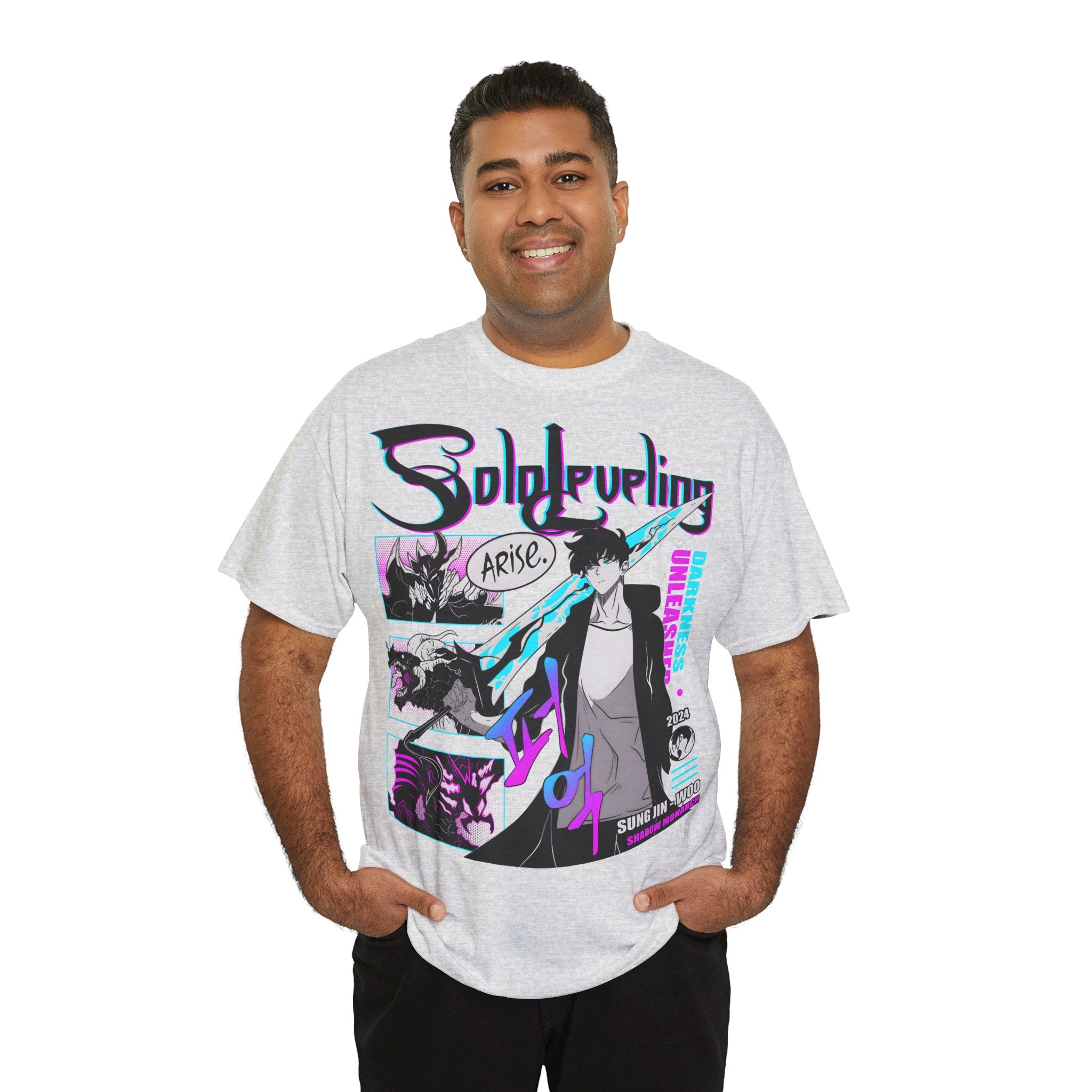 T-Shirt "Sung Jin-Woo Shadow Monarch" PlusVibe (Έως 5XL)