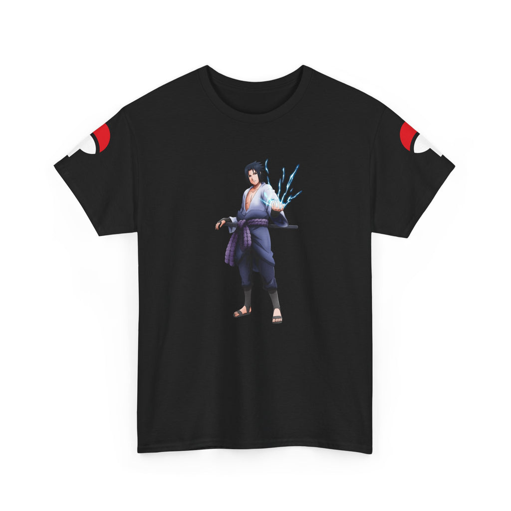 Graphic Anime Μπλούζα Sasuke – Premium Uchiha Clan Logo Tee