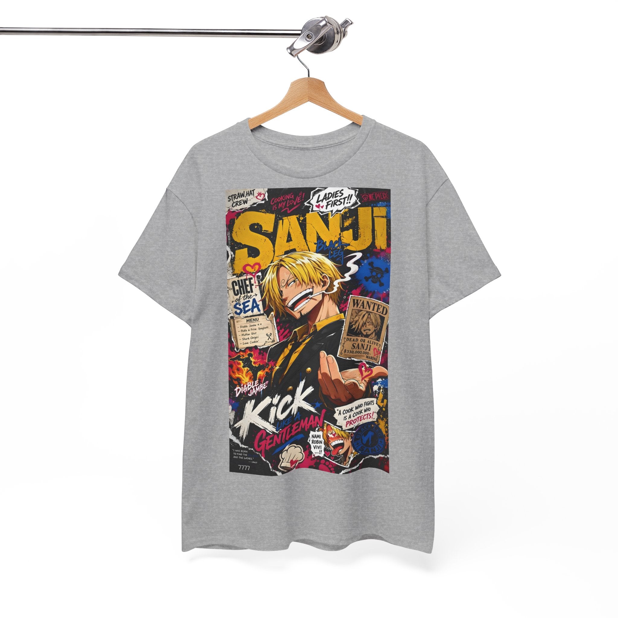 Anime T-Shirt "Vinsmoke Sanji Streetwear" PlusVibe (Έως 5XL)