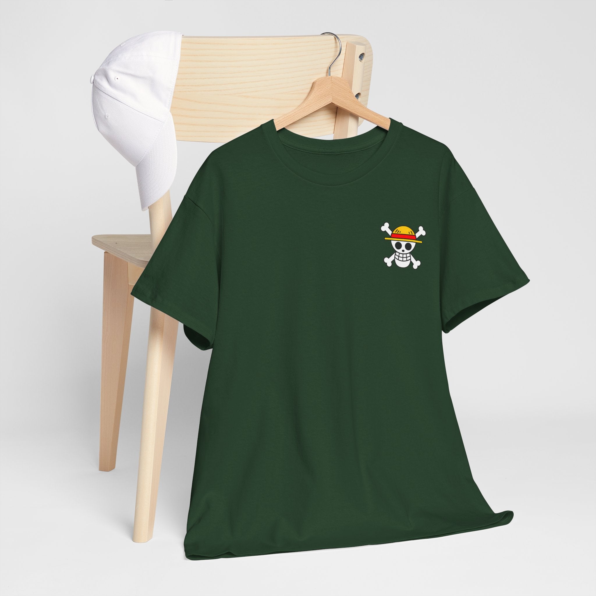Anime T-Shirt "Zoro Jolly Roger" Backprint PlusVibe (Έως 5XL)