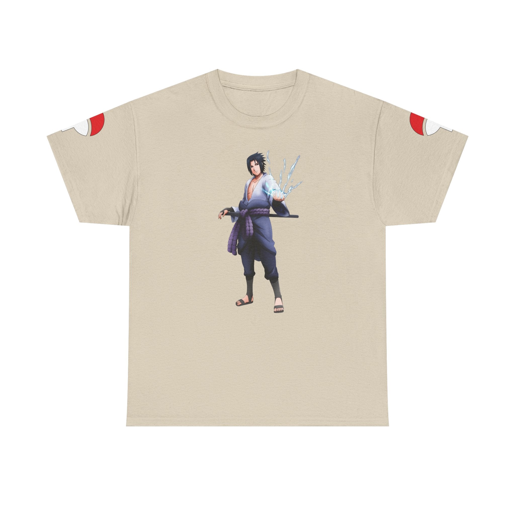 Graphic Anime Μπλούζα Sasuke – Premium Uchiha Clan Logo Tee