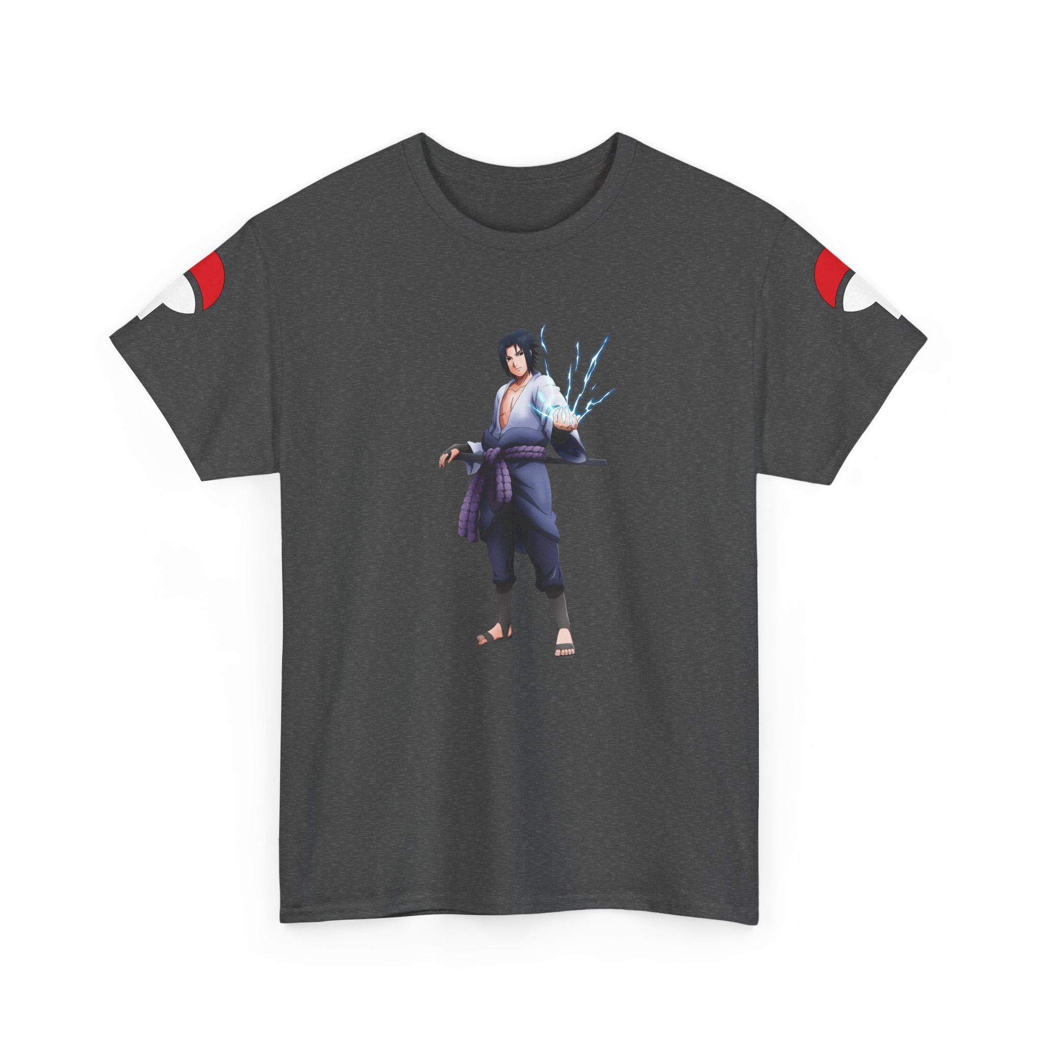 Graphic Anime Μπλούζα Sasuke – Premium Uchiha Clan Logo Tee