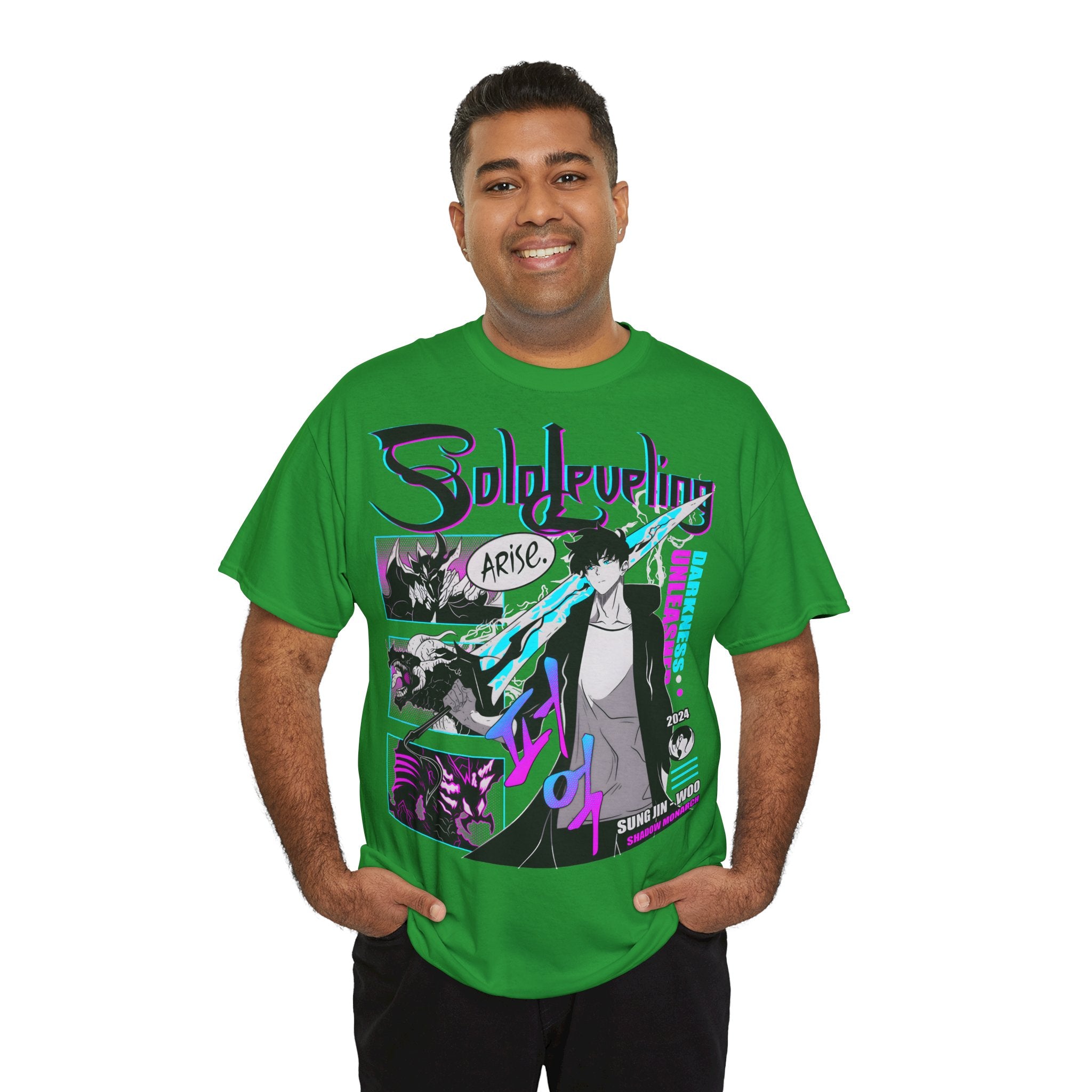 T-Shirt "Sung Jin-Woo Shadow Monarch" PlusVibe (Έως 5XL)