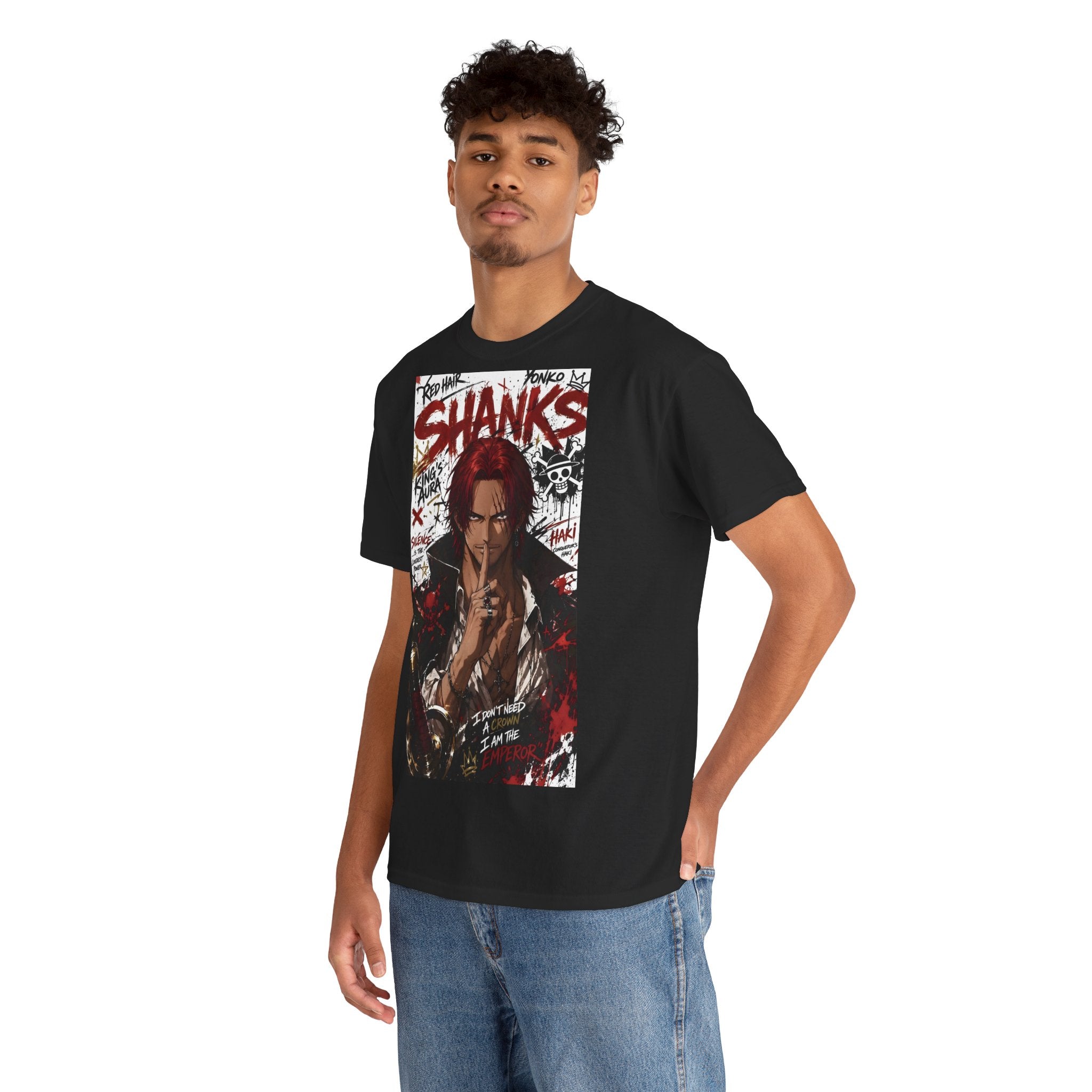 Anime T-Shirt "Red-Haired Shanks Streetwear" PlusVibe (Έως 5XL)