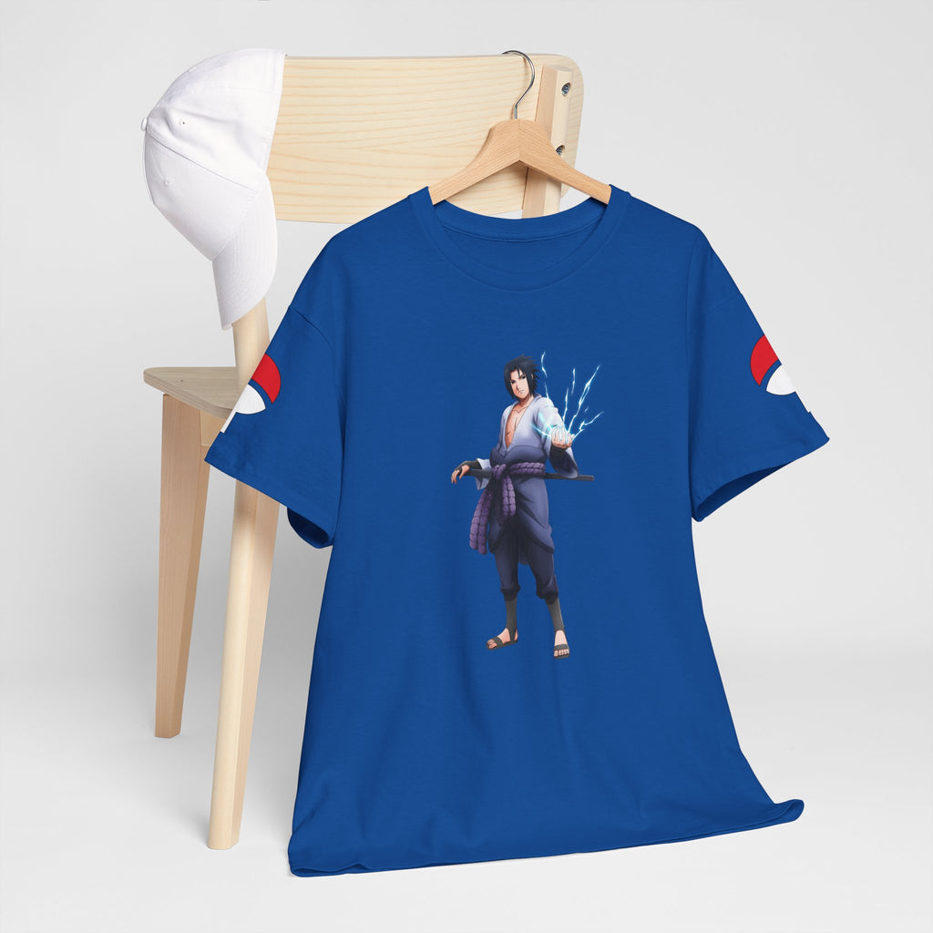 Graphic Anime Μπλούζα Sasuke – Premium Uchiha Clan Logo Tee