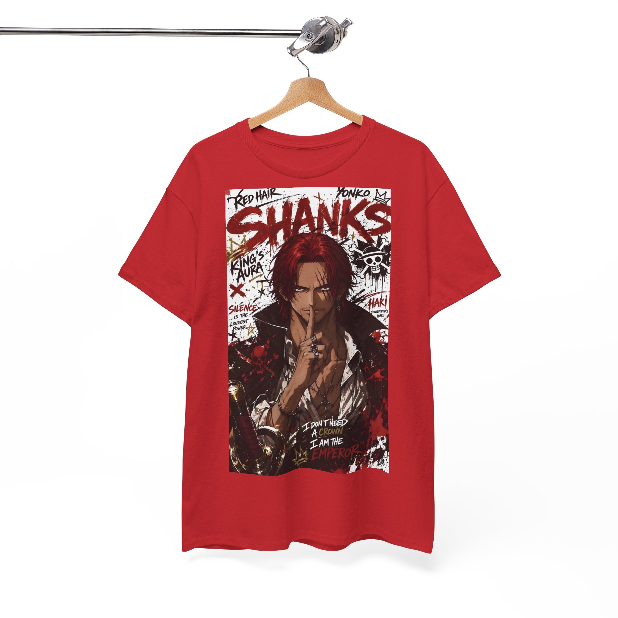 Anime T-Shirt "Red-Haired Shanks Streetwear" PlusVibe (Έως 5XL)