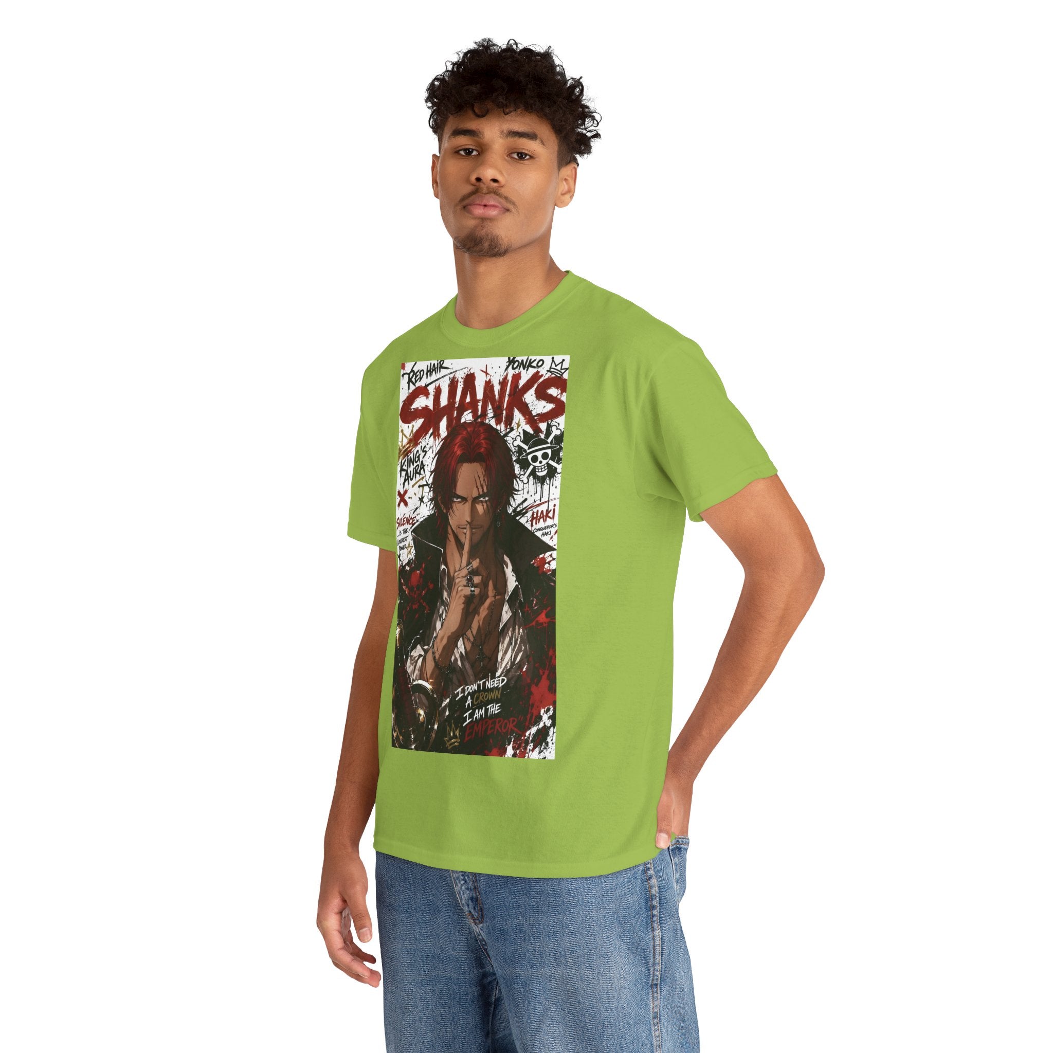Anime T-Shirt "Red-Haired Shanks Streetwear" PlusVibe (Έως 5XL)