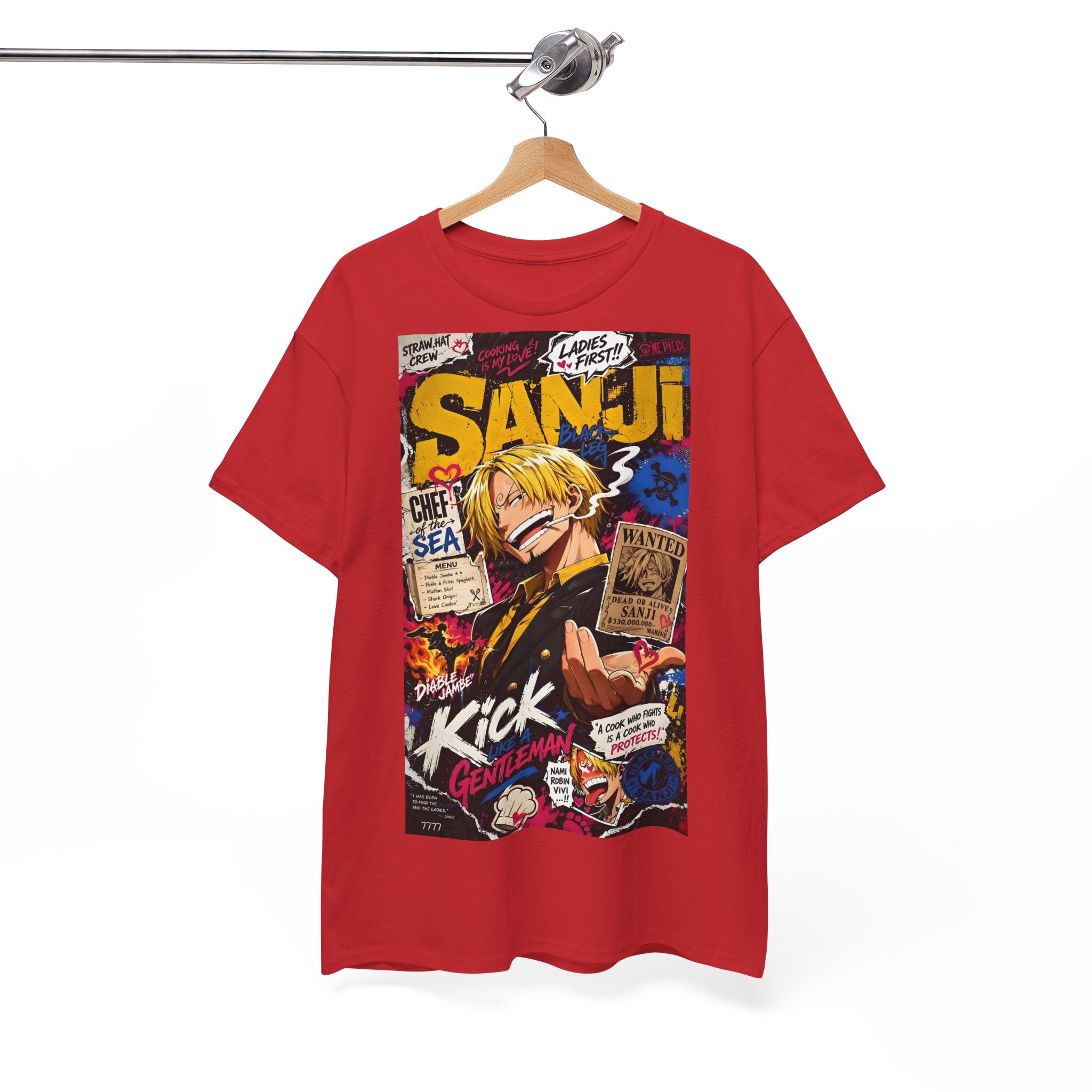 Anime T-Shirt "Vinsmoke Sanji Streetwear" PlusVibe (Έως 5XL)