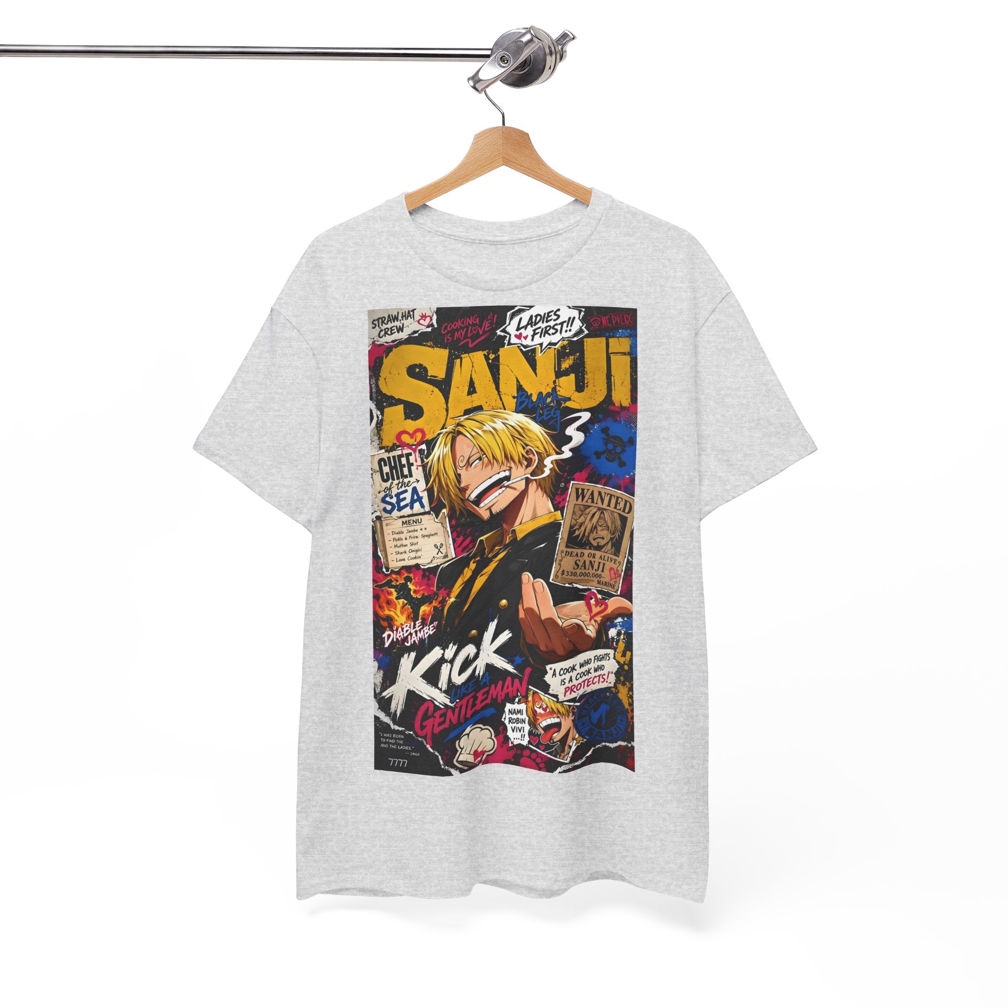 Anime T-Shirt "Vinsmoke Sanji Streetwear" PlusVibe (Έως 5XL)