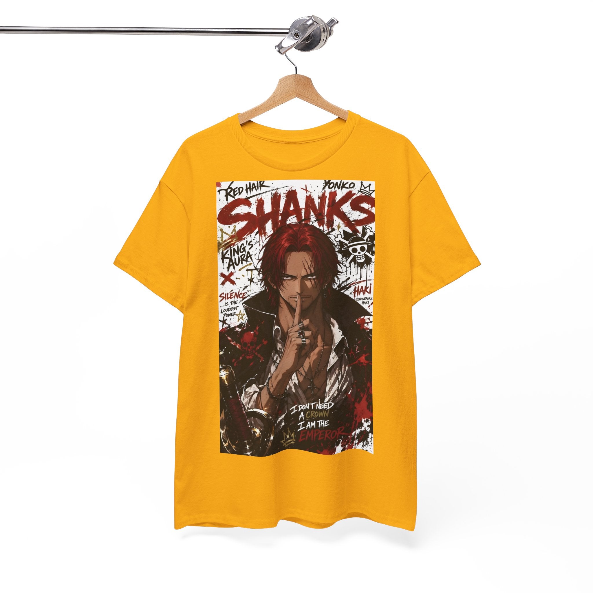 Anime T-Shirt "Red-Haired Shanks Streetwear" PlusVibe (Έως 5XL)