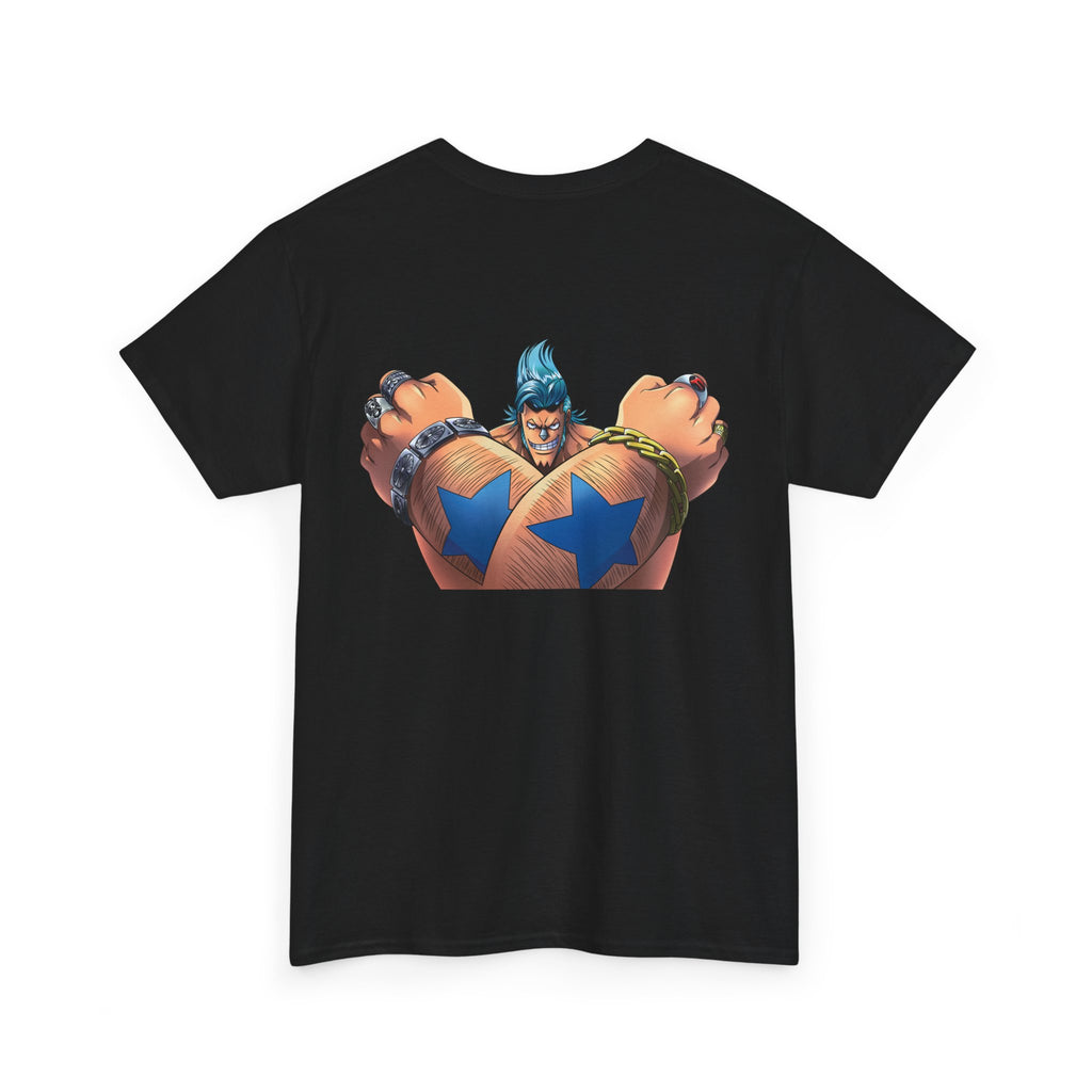 Graphic Anime Μπλούζα Franky – Retro Chest & Back Print