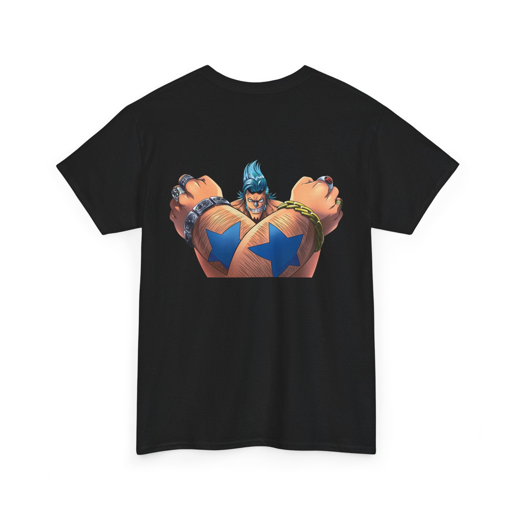 Graphic Anime Μπλούζα Franky – Retro Chest & Back Print