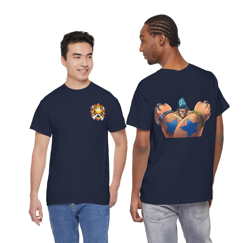 Graphic Anime Μπλούζα Franky – Retro Chest & Back Print