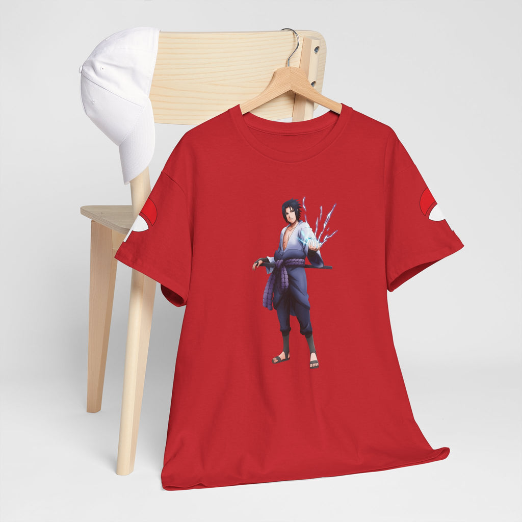 Graphic Anime Μπλούζα Sasuke – Premium Uchiha Clan Logo Tee