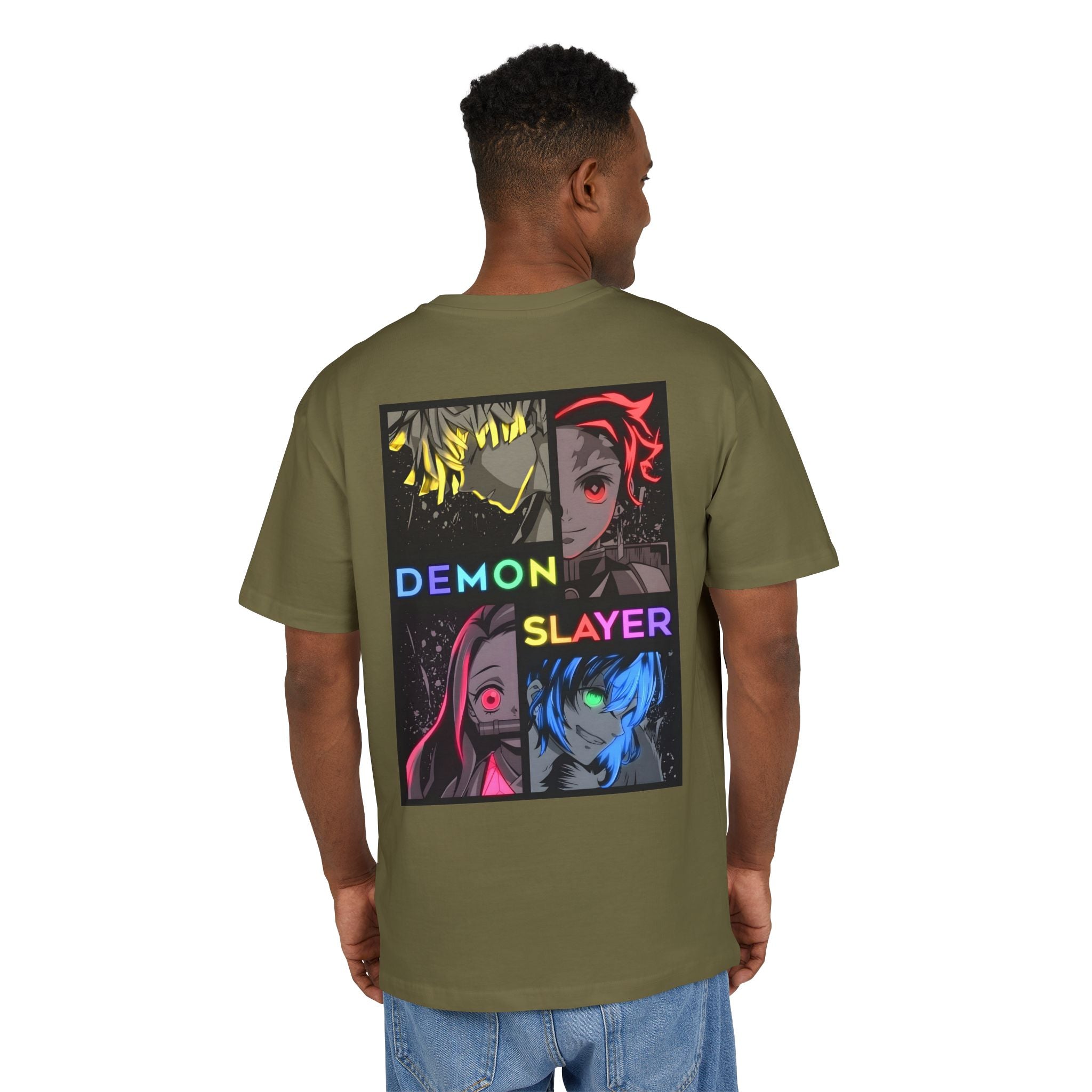Ultra Heavy 300g T-Shirt "Demon Slayer Neon Quadrant" PlusVibe (Έως 5XL)
