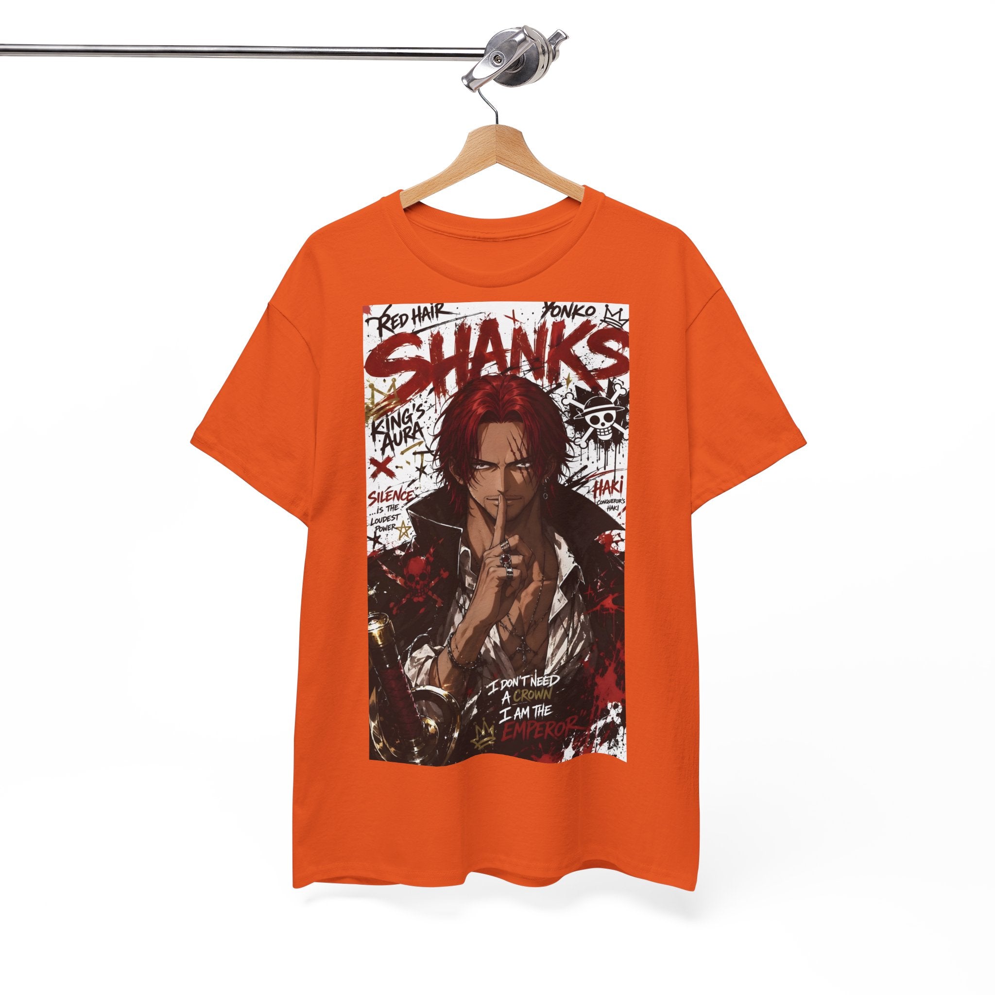 Anime T-Shirt "Red-Haired Shanks Streetwear" PlusVibe (Έως 5XL)