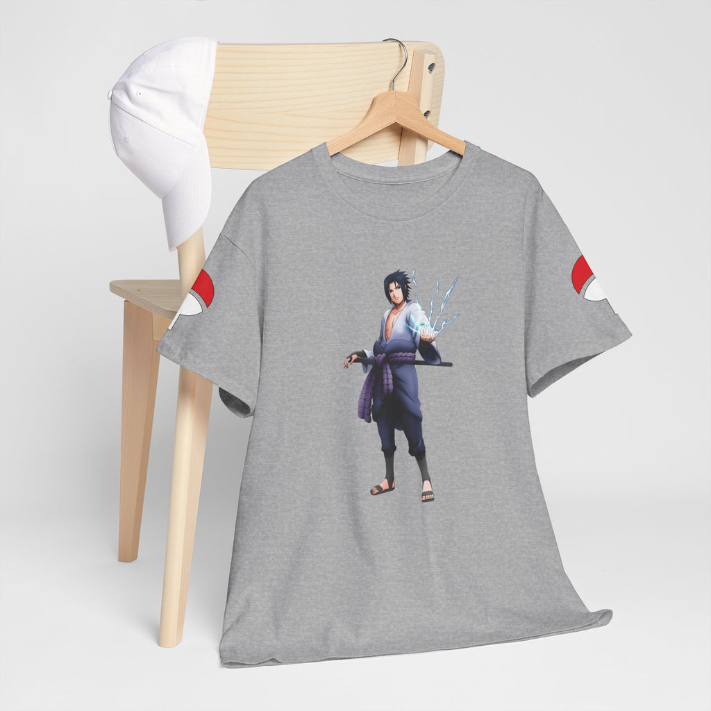 Graphic Anime Μπλούζα Sasuke – Premium Uchiha Clan Logo Tee