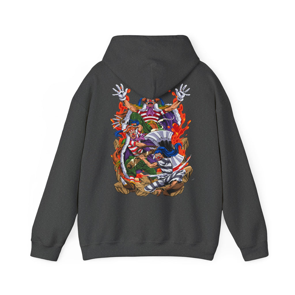 Oversized Anime Φούτερ "Buggy The Yonko" PlusVibe (Έως 5XL)