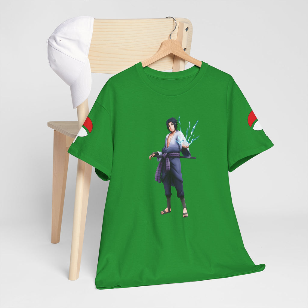 Graphic Anime Μπλούζα Sasuke – Premium Uchiha Clan Logo Tee
