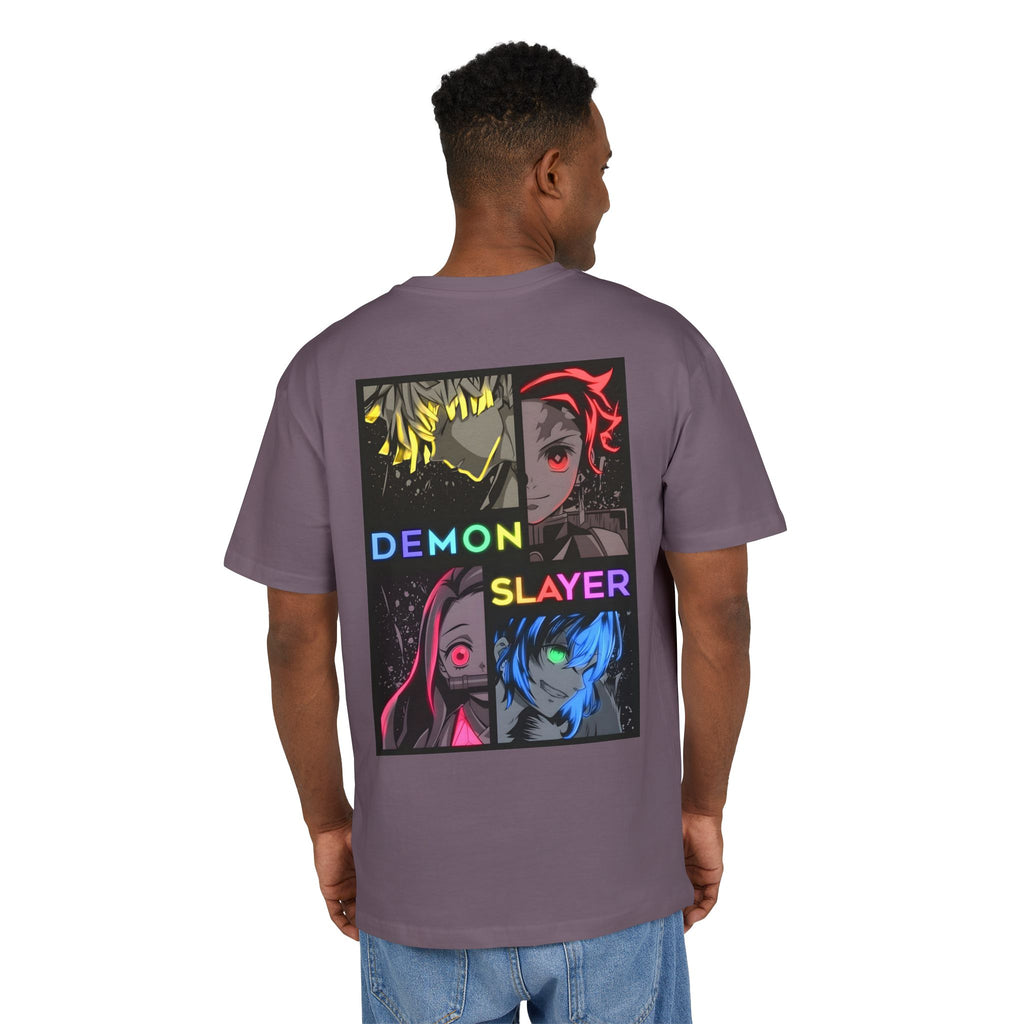 Ultra Heavy 300g T-Shirt "Demon Slayer Neon Quadrant" PlusVibe (Έως 5XL)