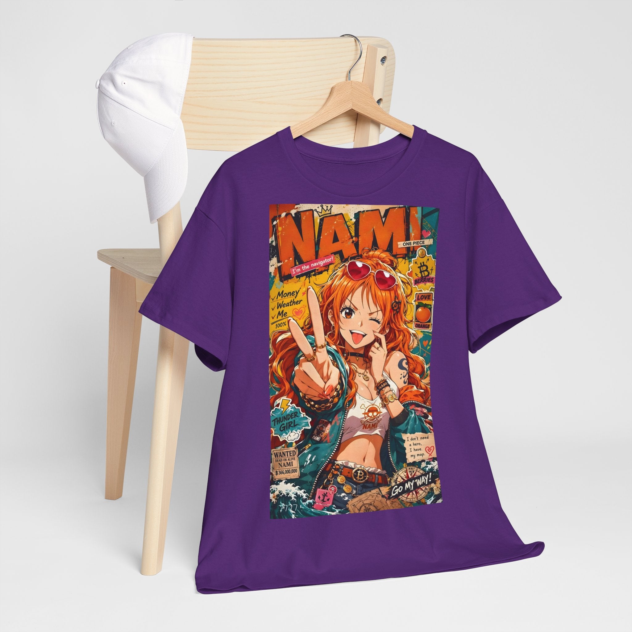 Anime T-Shirt "Nami Cat Burglar Streetwear" PlusVibe (Έως 5XL)