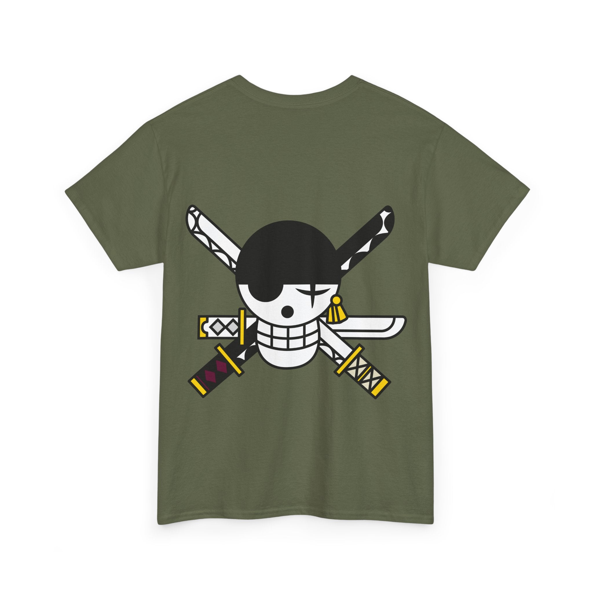 Anime T-Shirt "Zoro Jolly Roger" Backprint PlusVibe (Έως 5XL)