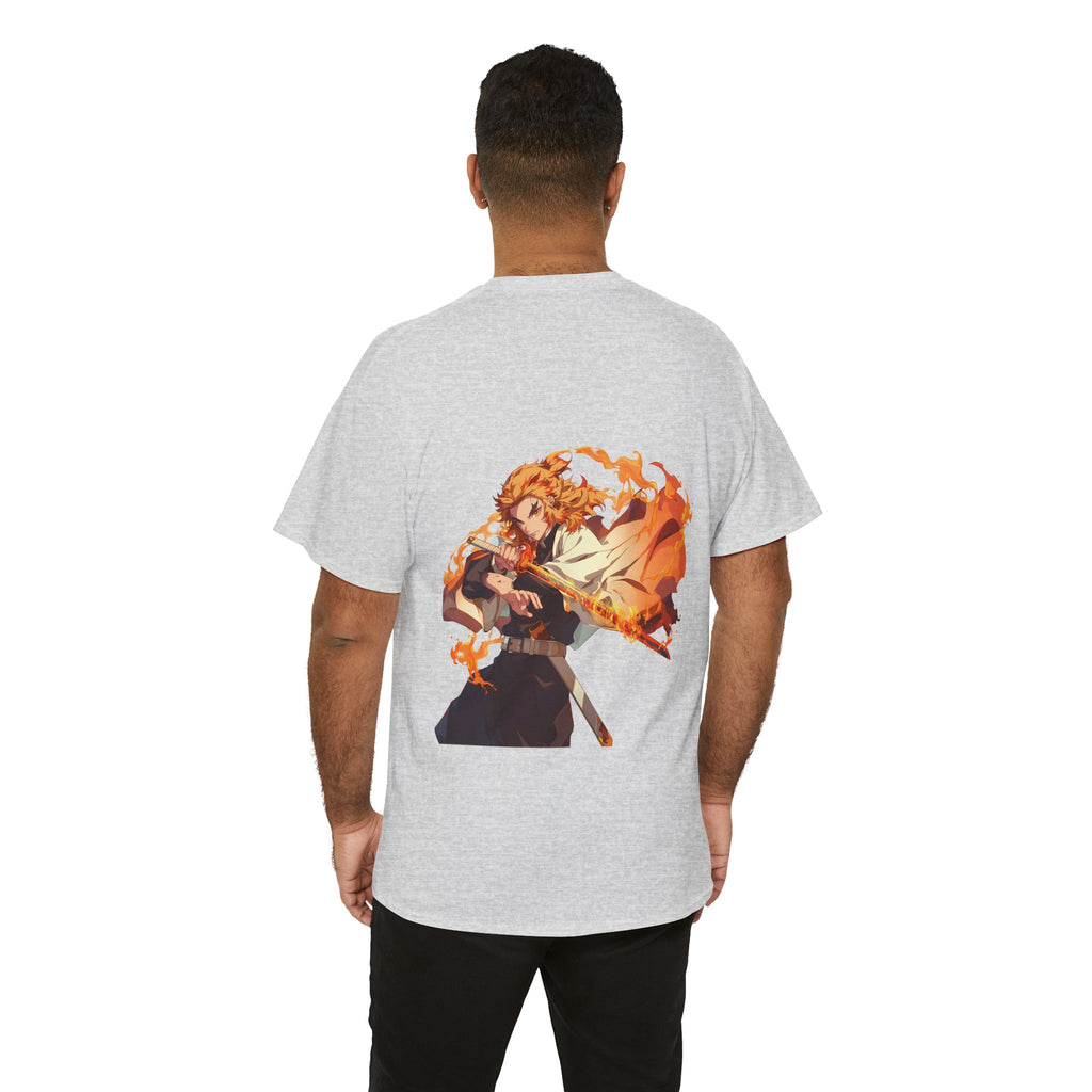 Anime T-Shirt "Rengoku Flame Hashira" PlusVibe (Έως 5XL)