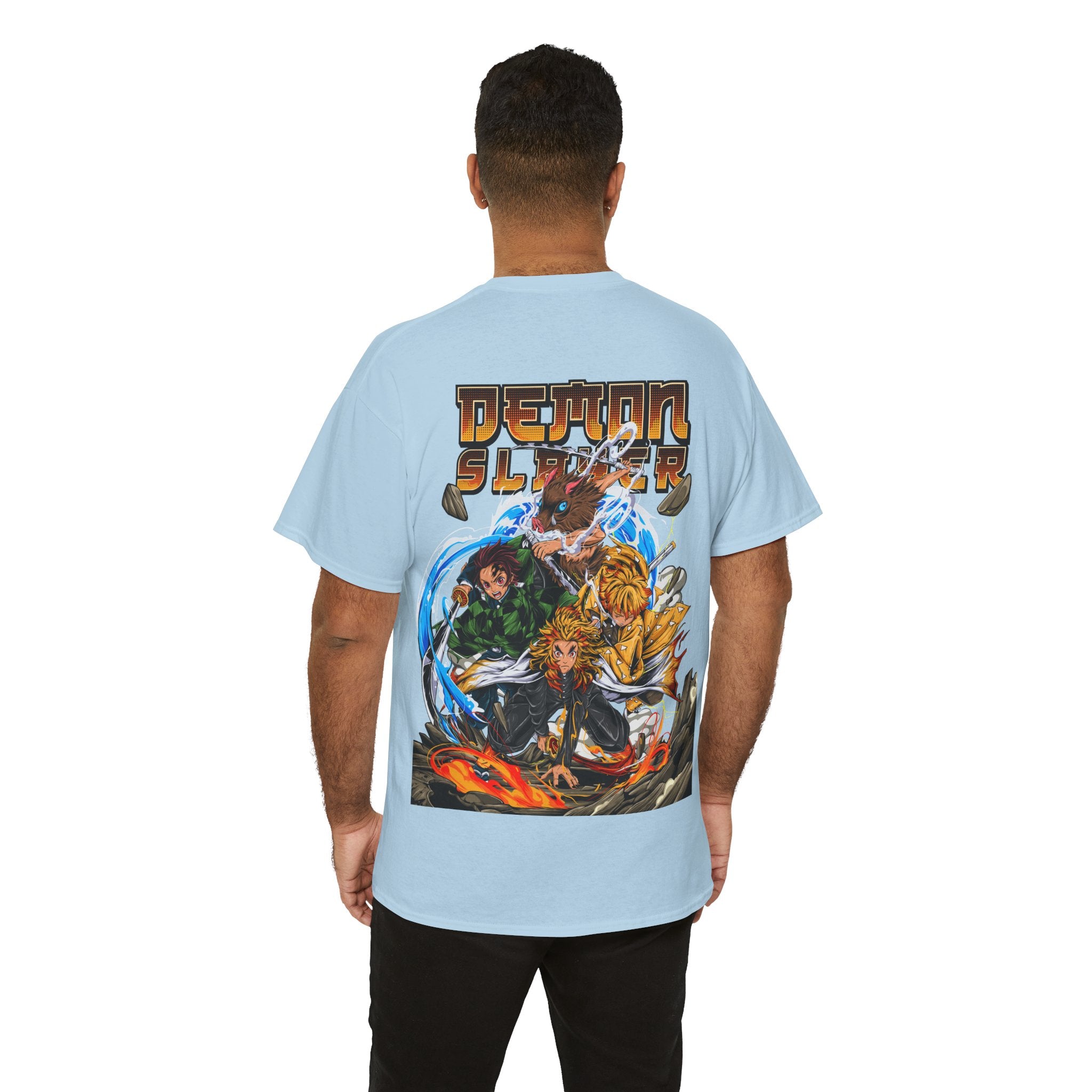 Anime T-Shirt "Demon Slayer Squad Battle" PlusVibe (Έως 5XL)