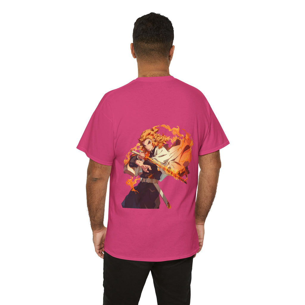 Anime T-Shirt "Rengoku Flame Hashira" PlusVibe (Έως 5XL)