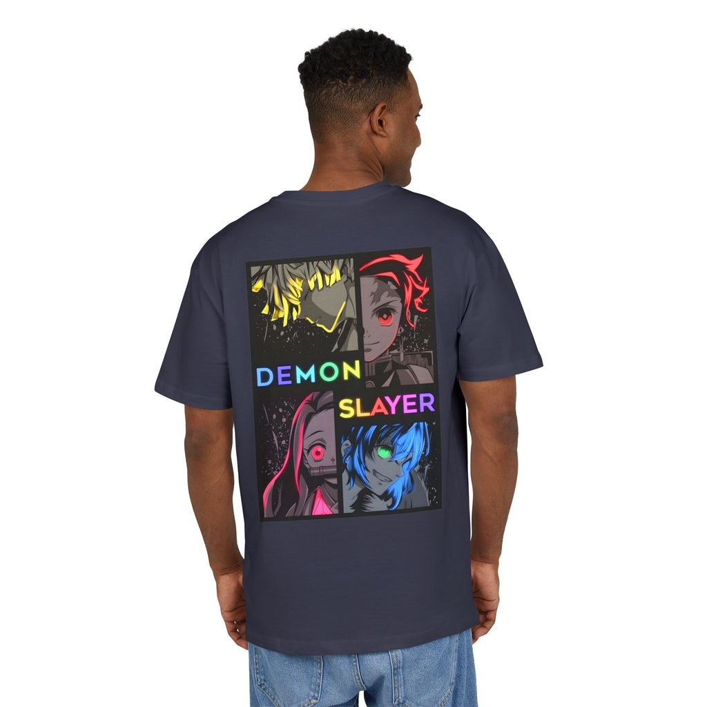 Ultra Heavy 300g T-Shirt "Demon Slayer Neon Quadrant" PlusVibe (Έως 5XL)