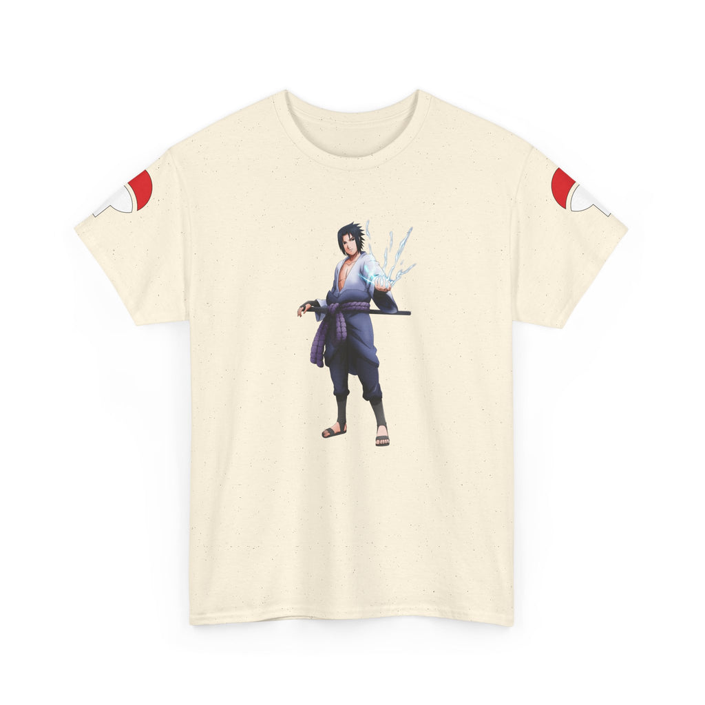 Graphic Anime Μπλούζα Sasuke – Premium Uchiha Clan Logo Tee