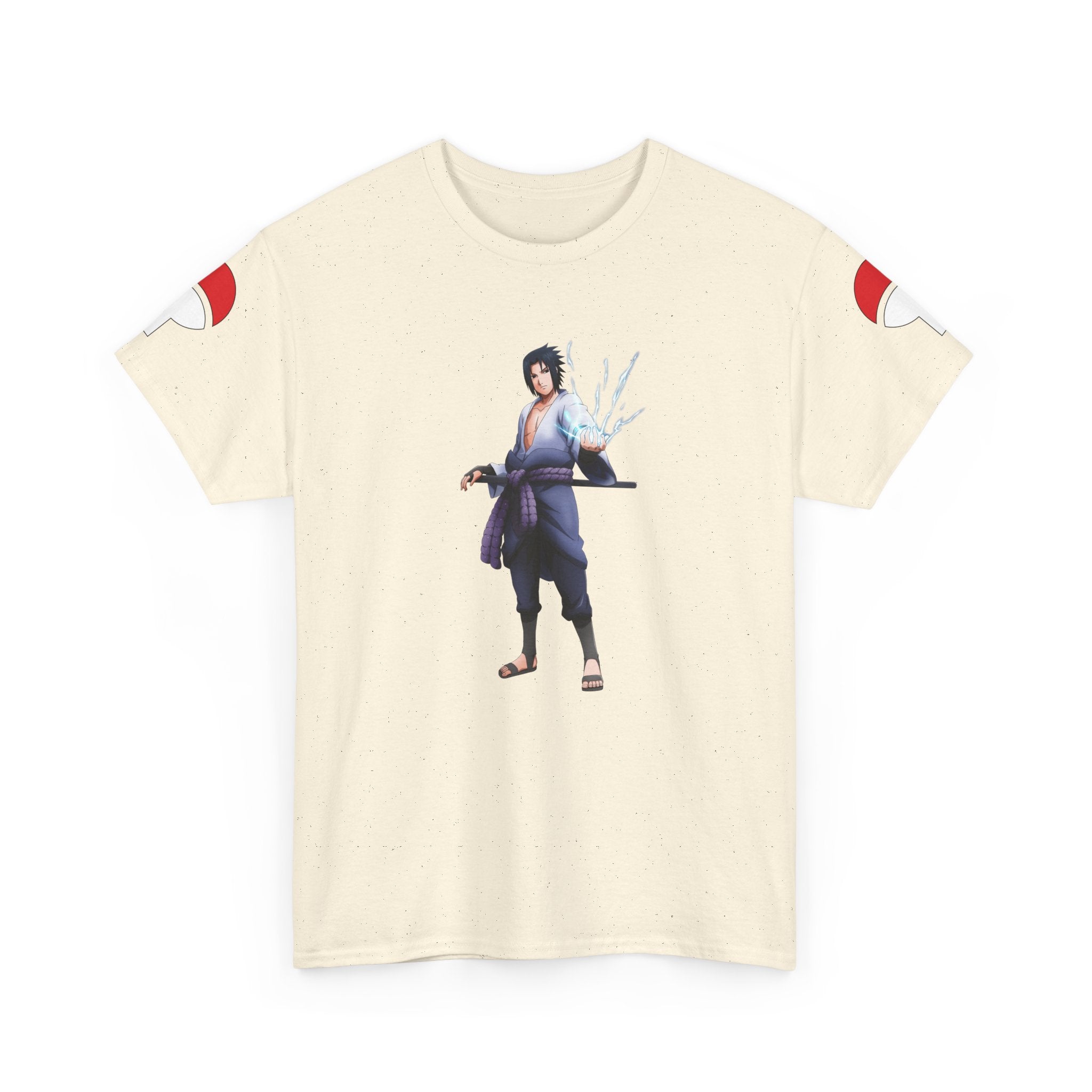 Graphic Anime Μπλούζα Sasuke – Premium Uchiha Clan Logo Tee