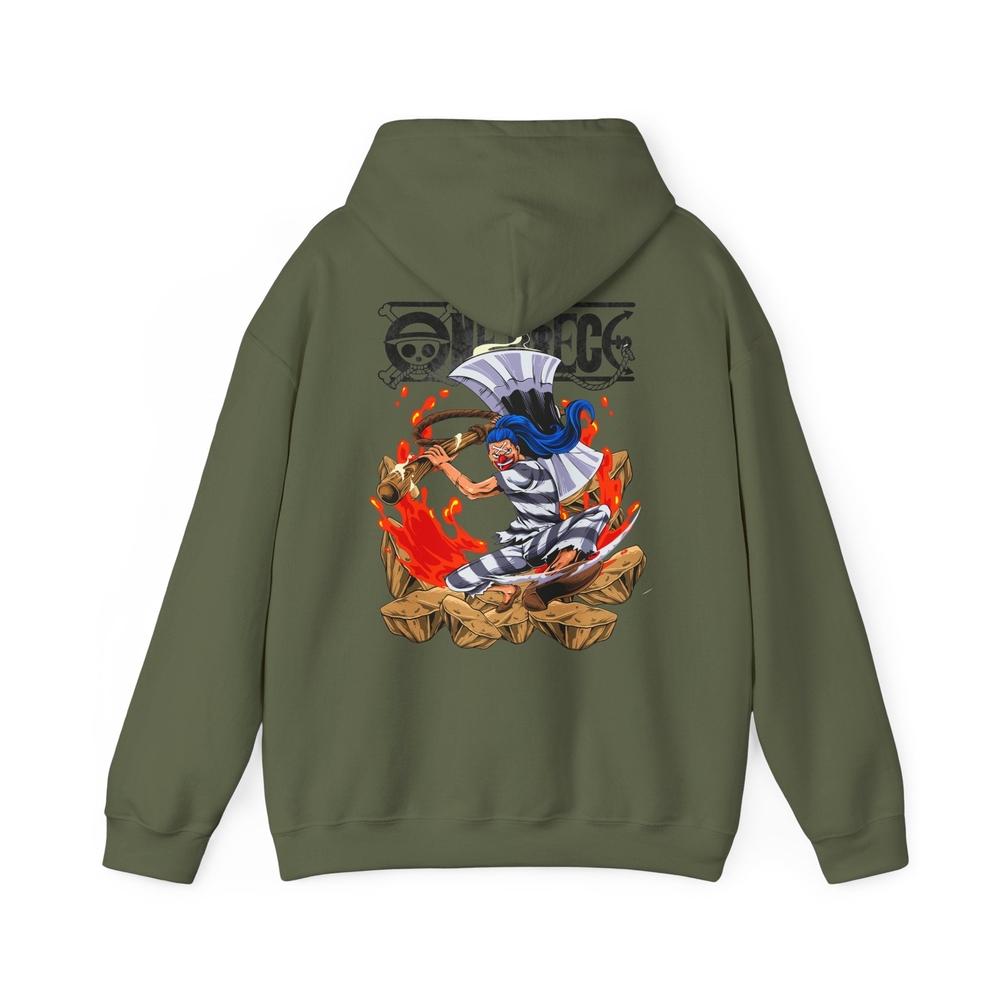 Oversized Anime Φούτερ "Buggy Flashy Yonko" PlusVibe (Έως 5XL)