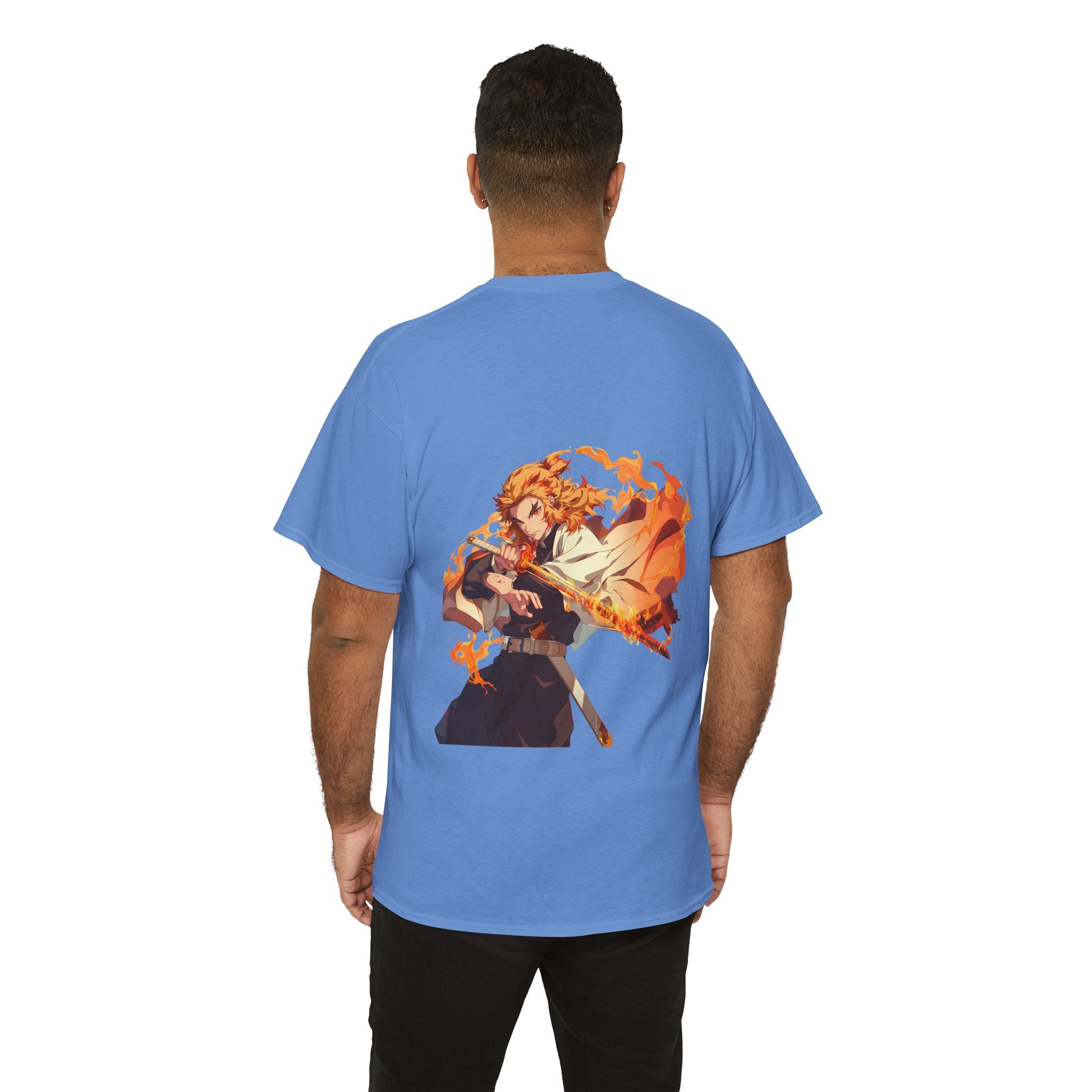 Anime T-Shirt "Rengoku Flame Hashira" PlusVibe (Έως 5XL)