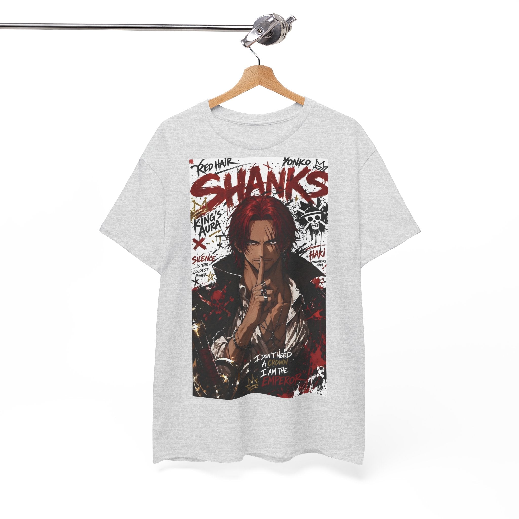 Anime T-Shirt "Red-Haired Shanks Streetwear" PlusVibe (Έως 5XL)