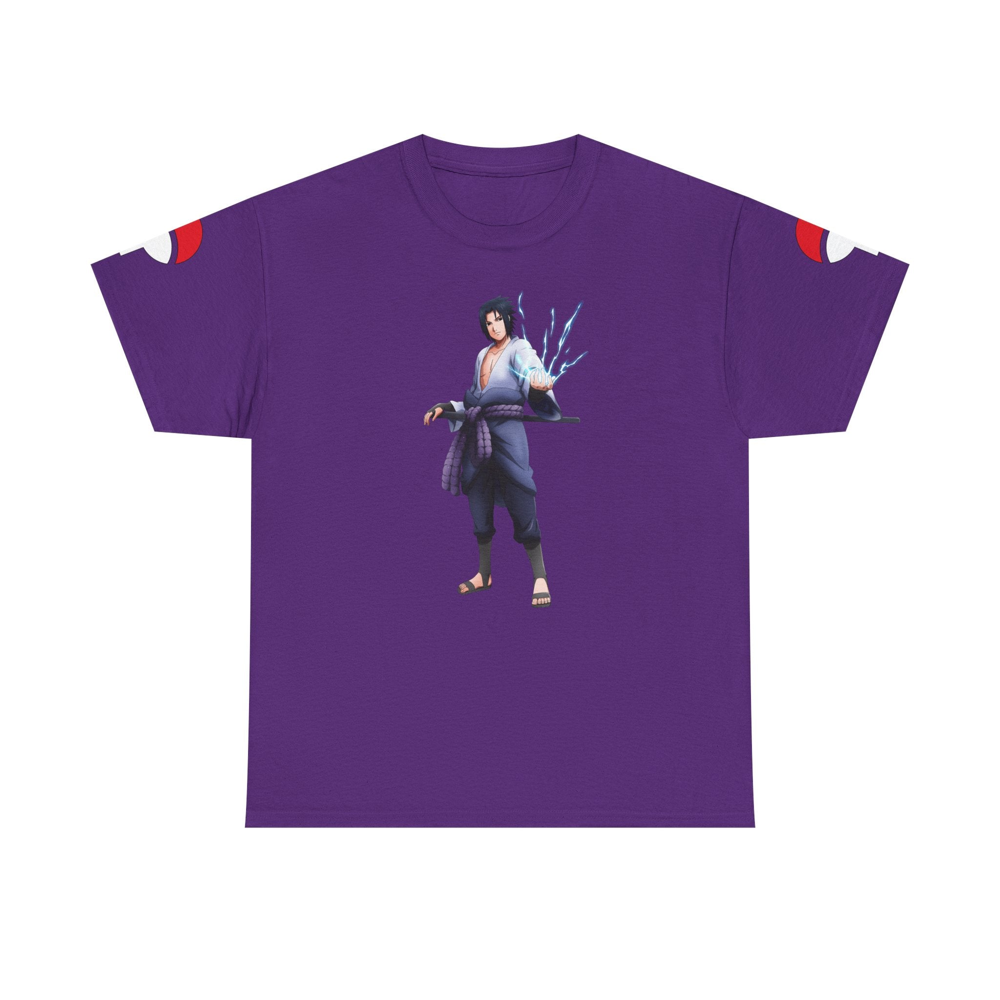 Graphic Anime Μπλούζα Sasuke – Premium Uchiha Clan Logo Tee