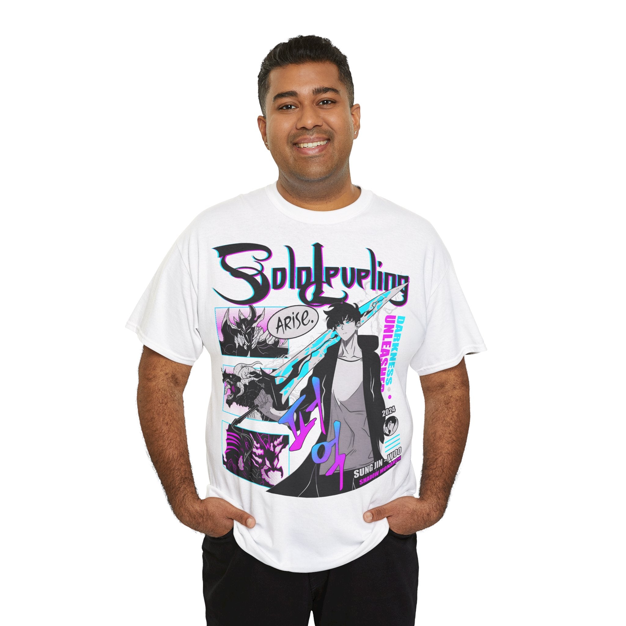 T-Shirt "Sung Jin-Woo Shadow Monarch" PlusVibe (Έως 5XL)