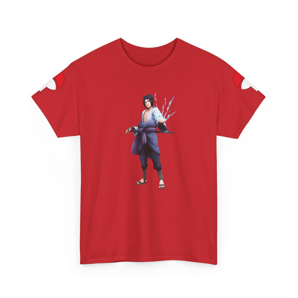 Graphic Anime Μπλούζα Sasuke – Premium Uchiha Clan Logo Tee