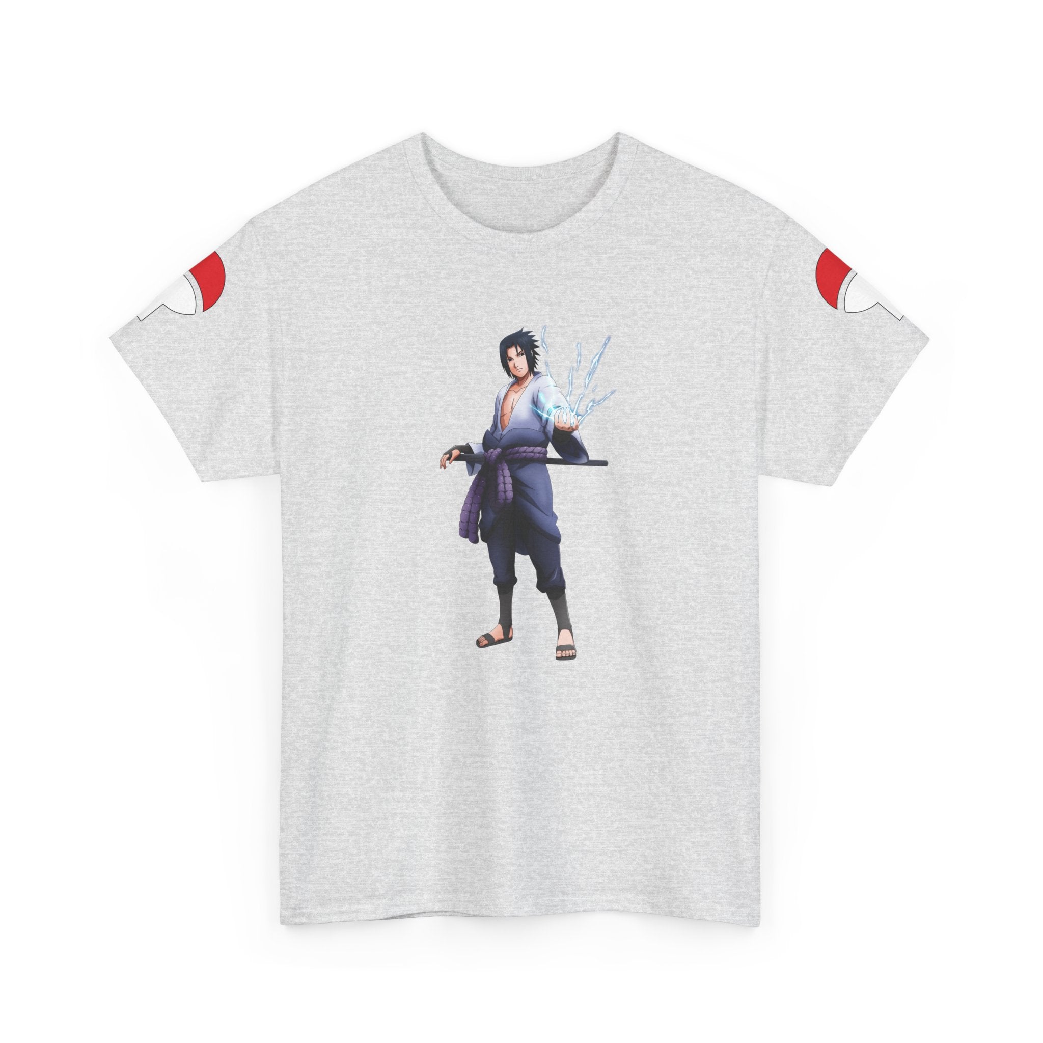 Graphic Anime Μπλούζα Sasuke – Premium Uchiha Clan Logo Tee